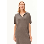 Robe-Fine-Polo-knit-walnut-cream-coton-biologique-modal-Armed-angels01