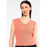 T-shirt-vintage-v-neck-red-viva-el-sol-stripe-coton-biologique-Blutsgeschwister04