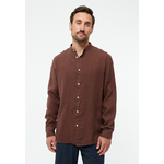 Chemise-Wes-chocolate-brown-lin-Givn01