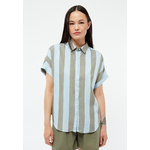 Chemisier-Sarah-stripes-Ice-Water-Blue-faded-olive-viscose-ecovero-Givn01