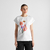 T-shirt Visby Fantasy Flower Bouquet White - coton biologique - Dedicated 01