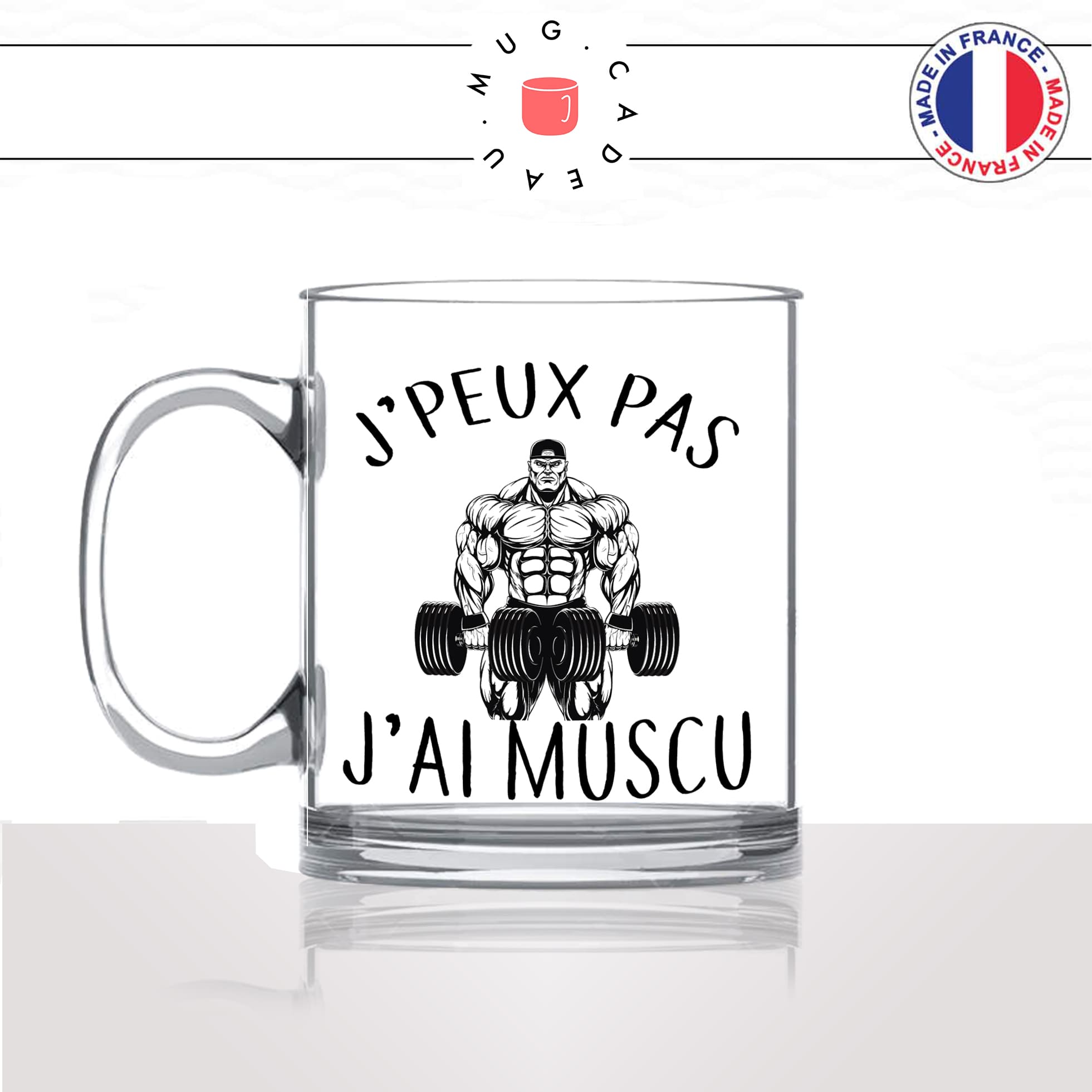 mug-tasse-en-verre-transparent-glass-jpeux-pas-jai-muscu-musculation-force-fitness-salle-de-sport-humour-stylé-idée-cadeau-fun-cool-café-thé