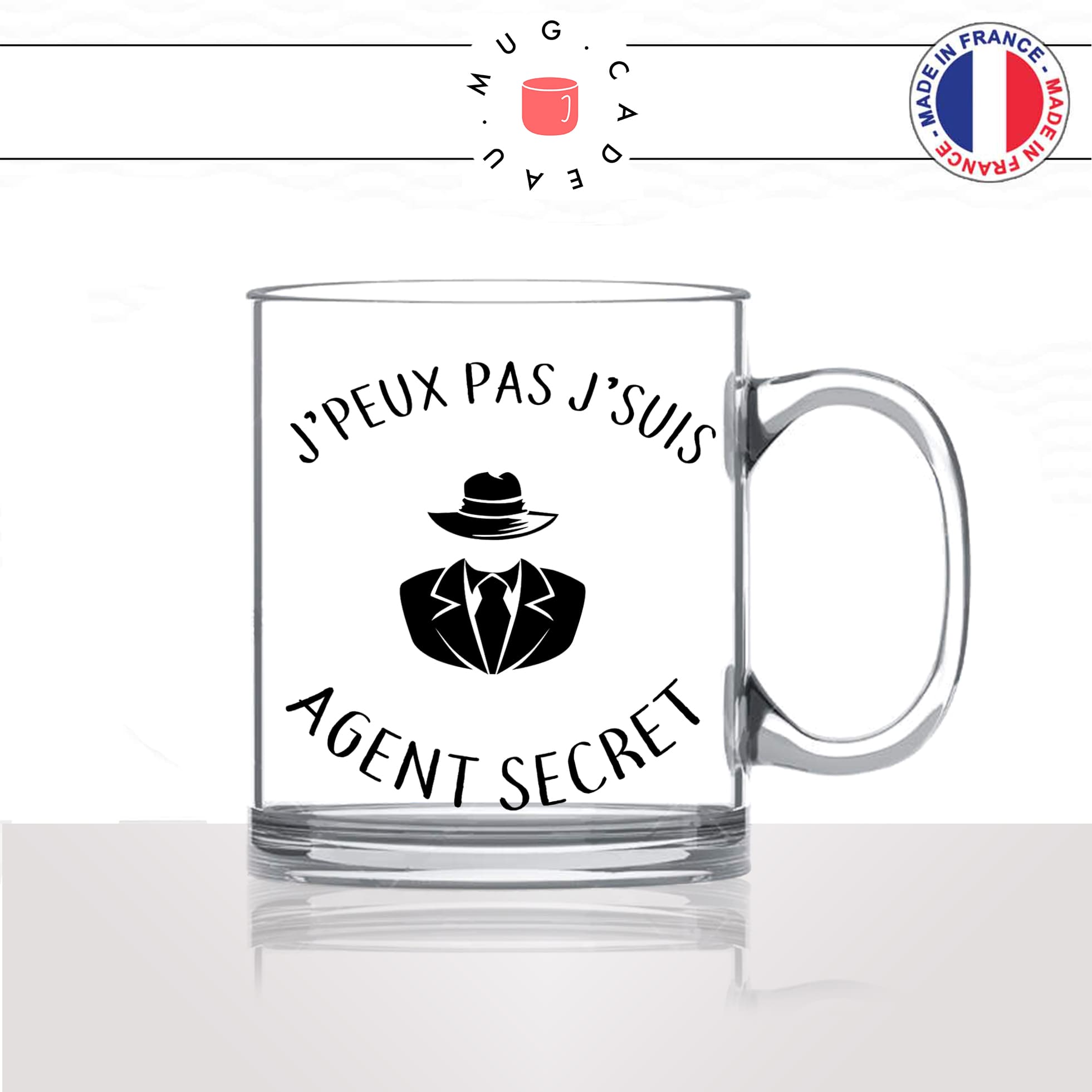 mug-tasse-en-verre-transparent-glass-jpeux-pas-jsuis-agent-secret-metier-oss117-james-bond-humour-stylé-idée-cadeau-fun-cool-café-thé2
