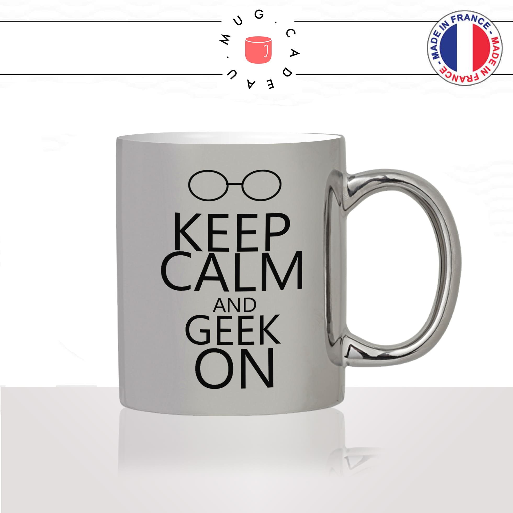 mug-tasse-argent-argenté-silver-keep-calm-and-geek-on-lunettes-gamer-pc-ordinateur-console-stylé-humour-idée-cadeau-fun-cool-café-thé2