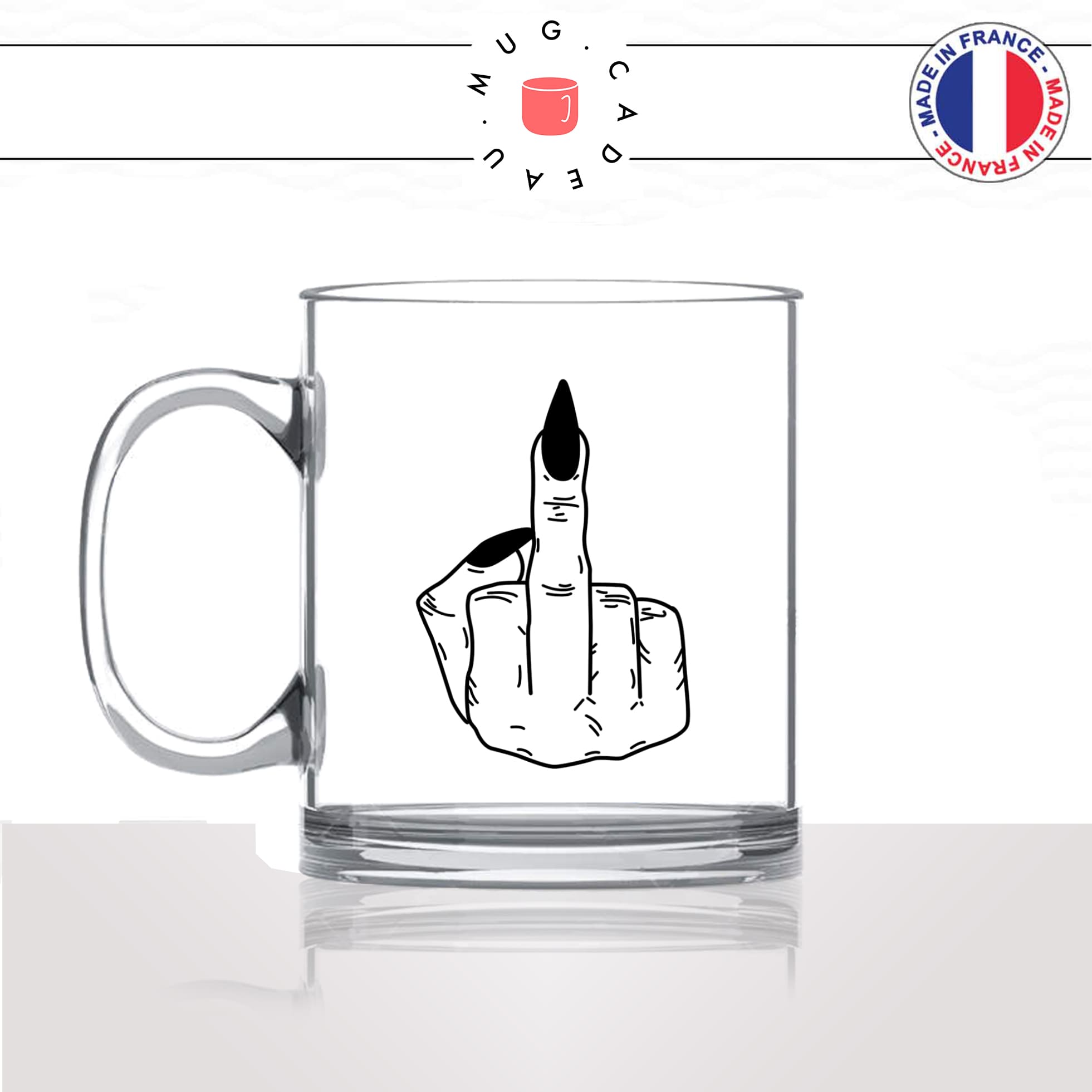 mug-tasse-en-verre-transparent-glass-fuck-femme-main-sorciere-manucure-nails-ongle-gel-x-vernis-noir-drole-stylé-idée-cadeau-fun-cool-café-thé