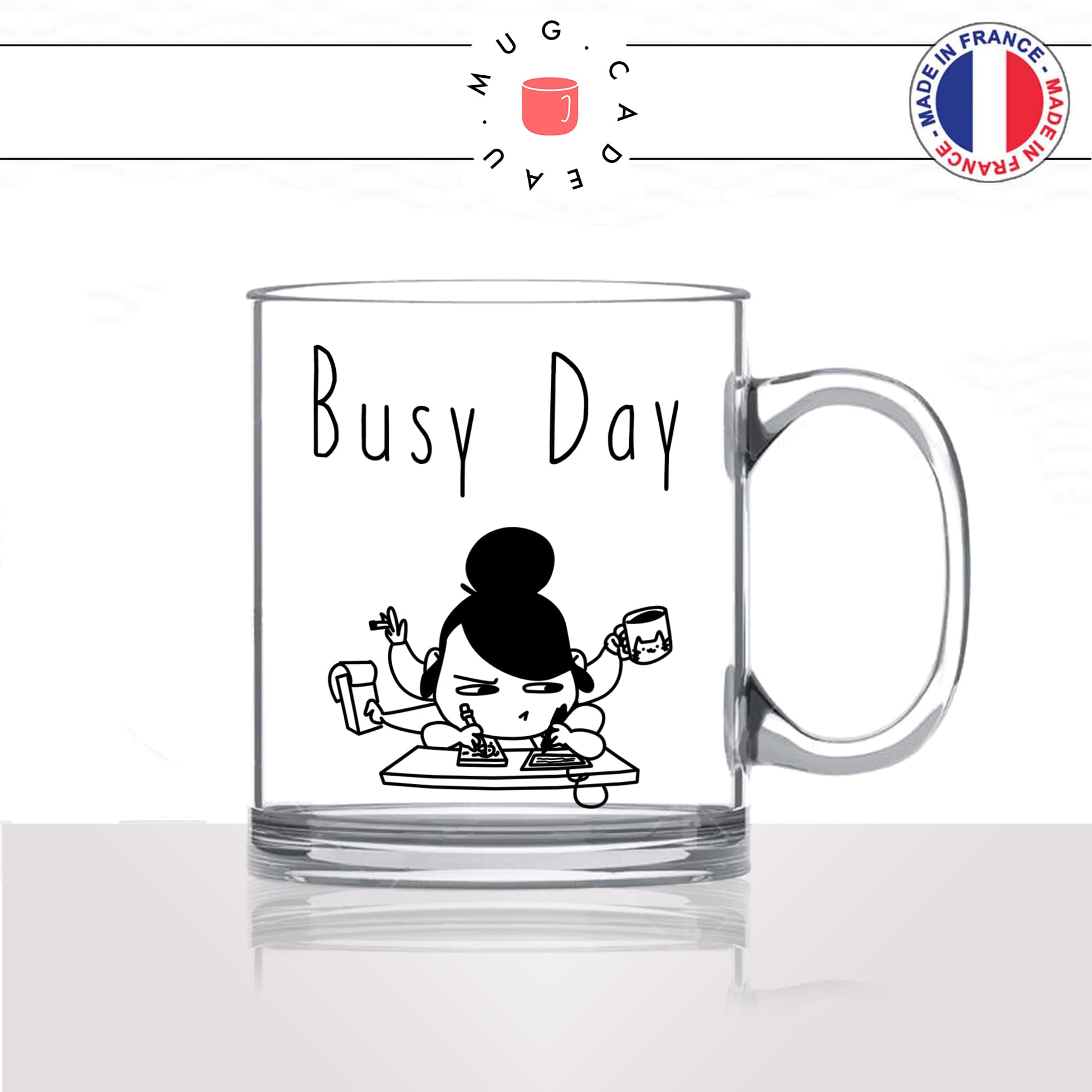 mug-tasse-en-verre-transparent-glass-busy-day-bureau-collegue-femme-secretaire-patronne-bosseuse-fun-café-thé-idée-cadeau-original-personnalisable2