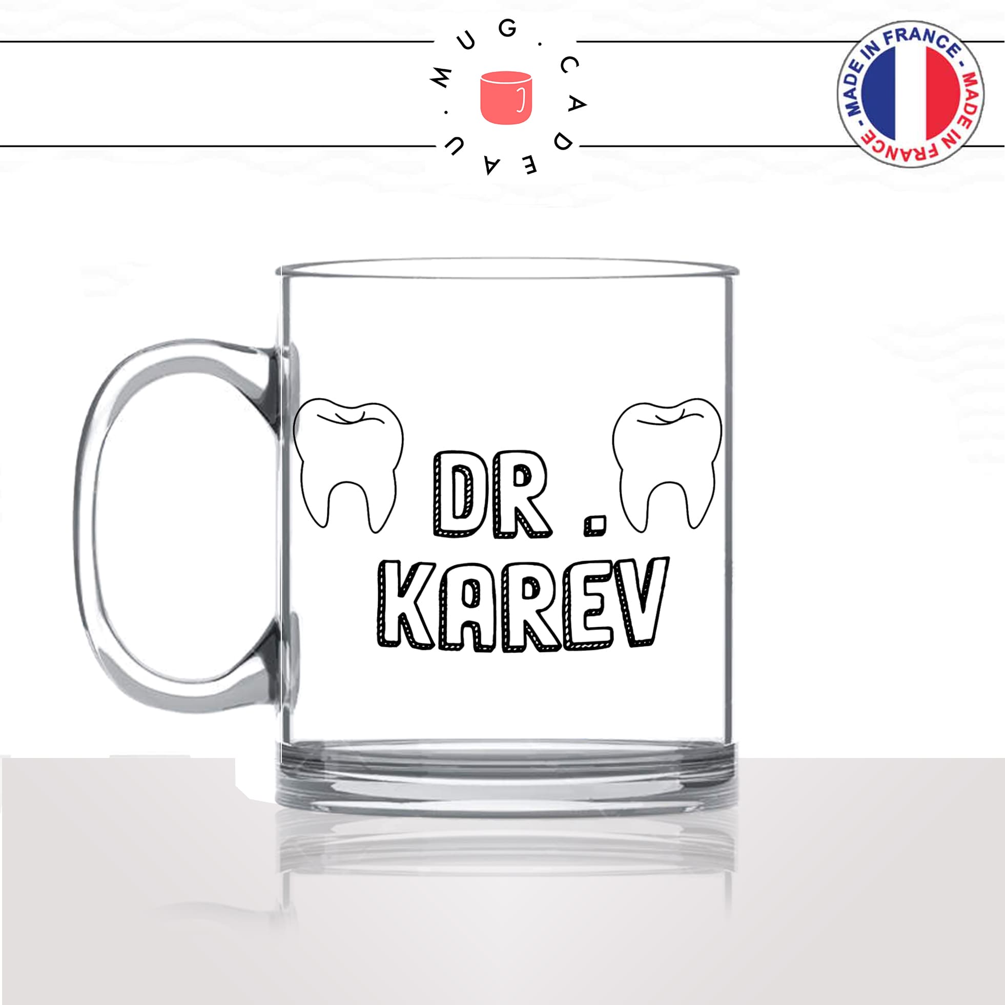 mug-tasse-en-verre-transparent-glass-dentiste-dent-humour-métier-docteur-nom-personnalisable-homme-femme-fun-café-thé-idée-cadeau-original