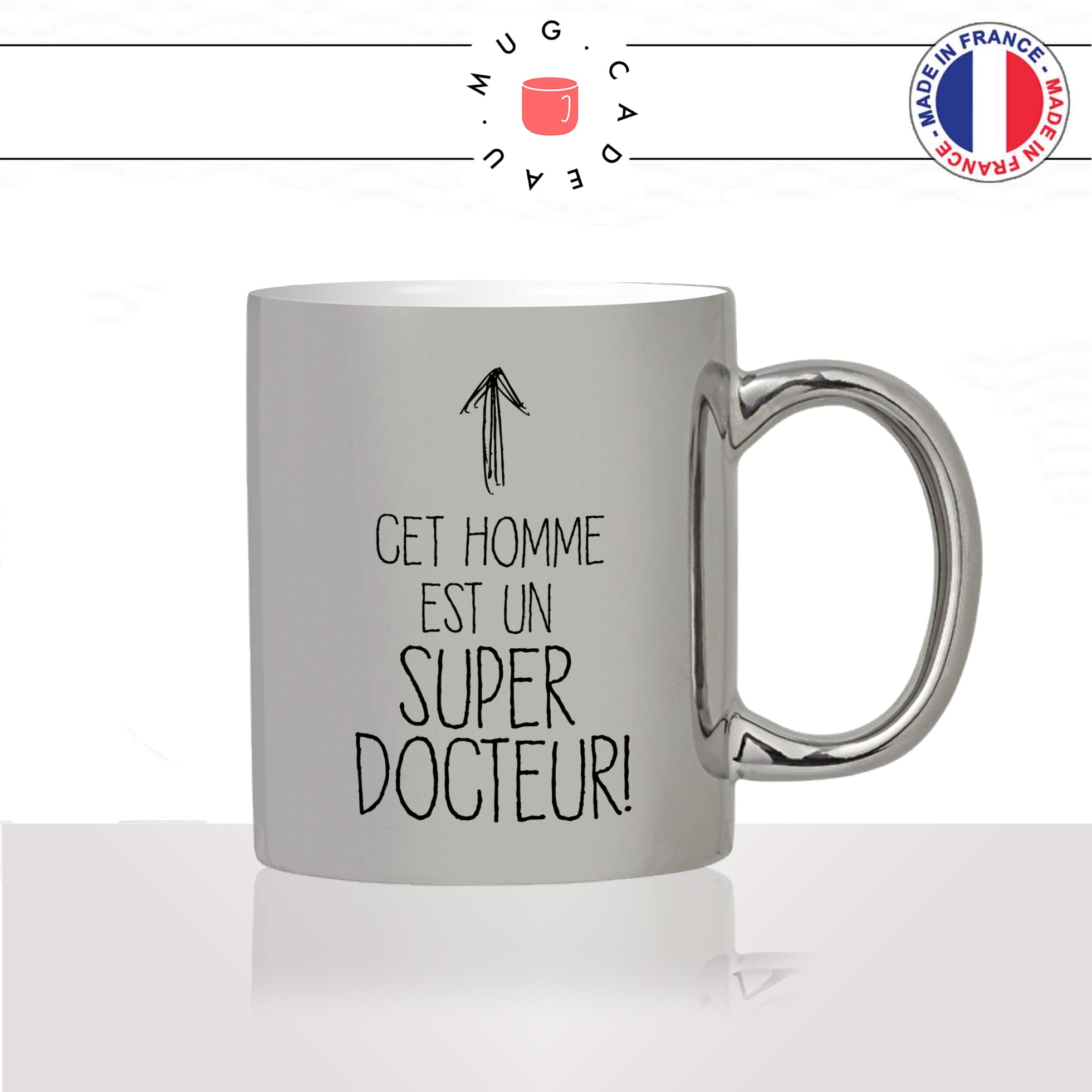 mug-tasse-argenté-silver-cet-homme-est-un-super-docteur-medecin-cabinet-medical-métier-fun-cool-café-thé-idée-cadeau-original2