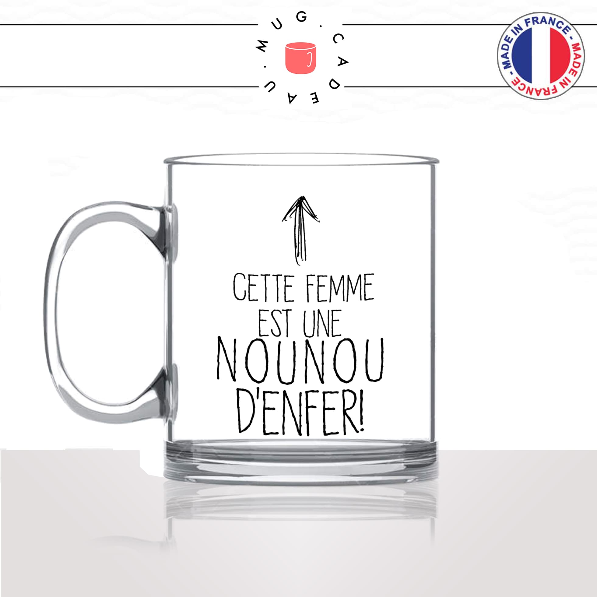 Mug Nounou D'amour - Par Métiers/Nounou - Mug-Cadeau