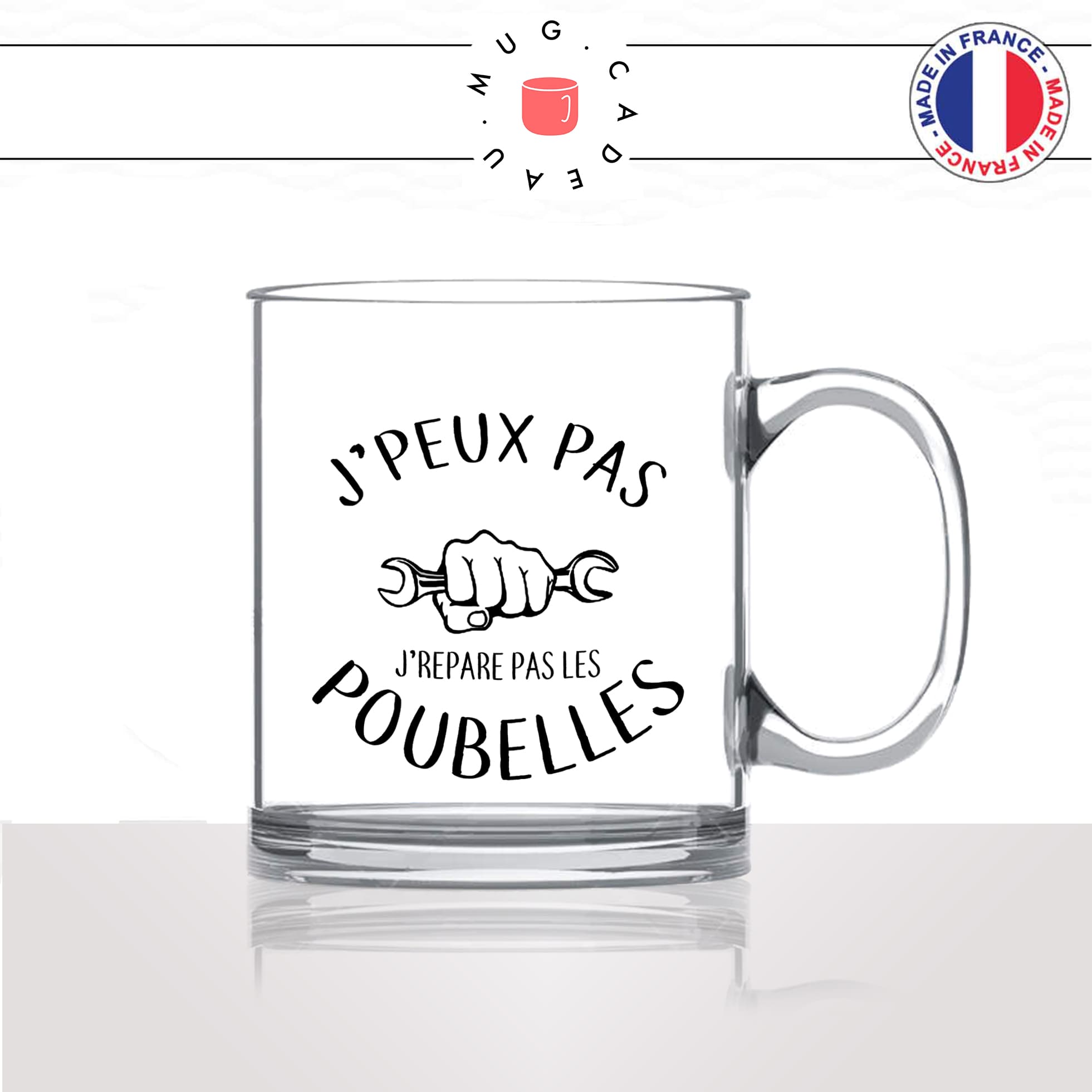 mug-tasse-en-verre-transparent-glass-jpeux-pas-je-répare-pas-les-poubelles-garagiste-mécanicien-voiture-homme-métier-fun-cool-café-thé-idée-cadeau2