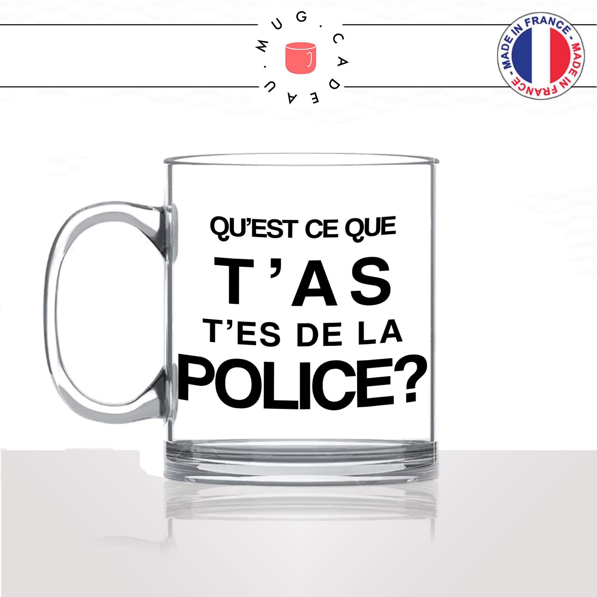 mug-tasse-en-verre-transparent-glass-tes-de-la-police-collegue-humour-policier-fonctionnaire-flic-travail-métier-fun-cool-café-thé-idée-cadeau