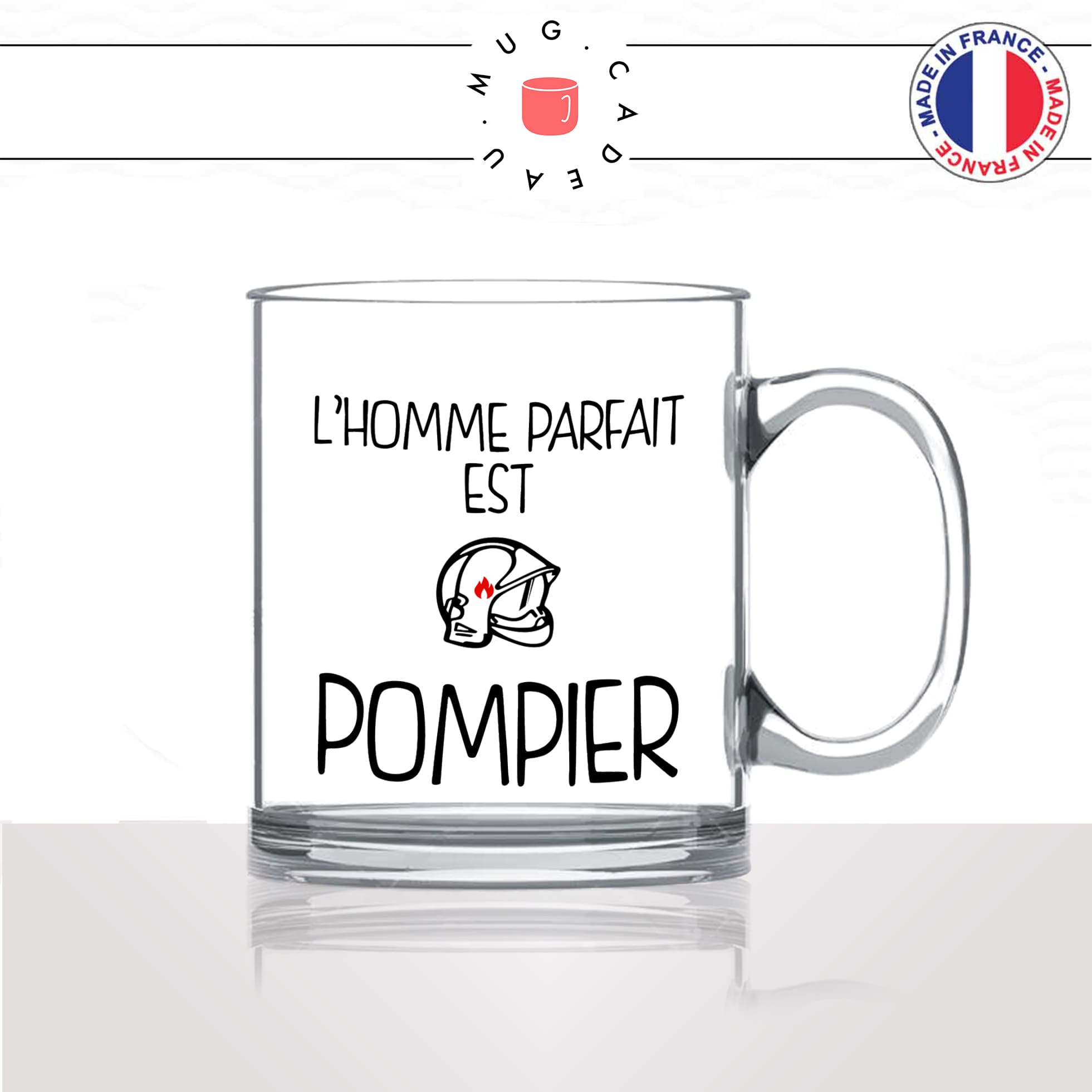Mug L'Homme Parfait Est Pompier - Par Métiers/Pompiers - Mug-Cadeau