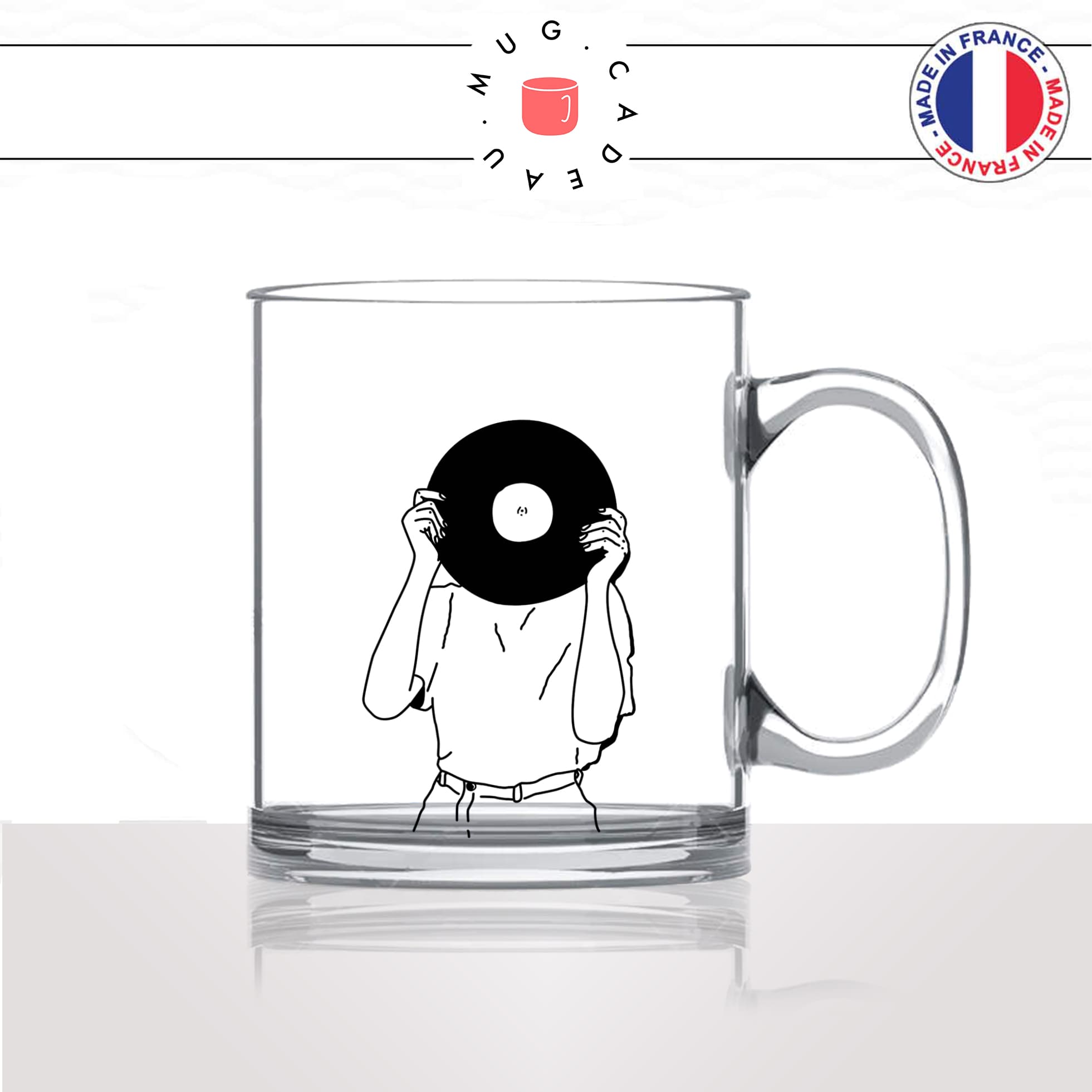 mug-tasse-en-verre-transparent-glass-disque-vinyl-femme-dessin-chanson-platine-danse-chant-passion-idée-cadeau-fun-cool-café-thé2