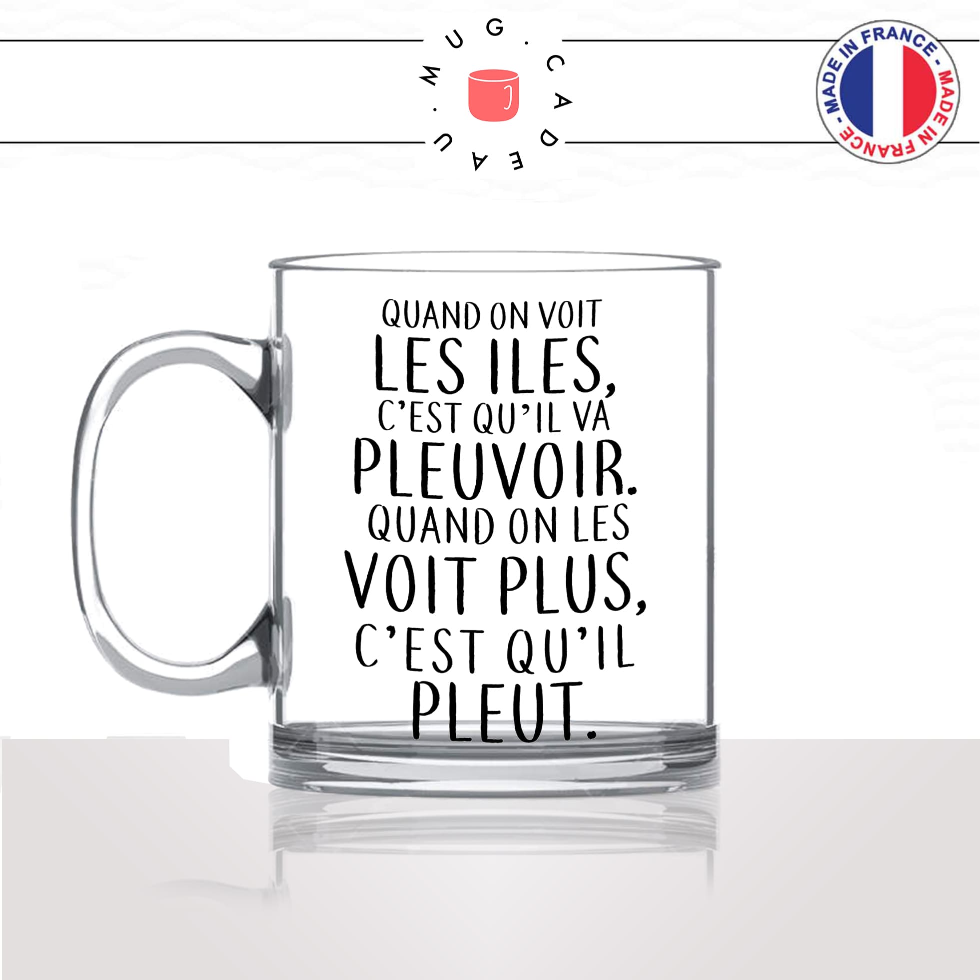 mug-tasse-en-verre-transparent-glass-dicton-breton-il-pleut-pluie-mauvais-temps-citation-bretagne-humour-france-idée-cadeau-fun-cool-café-thé