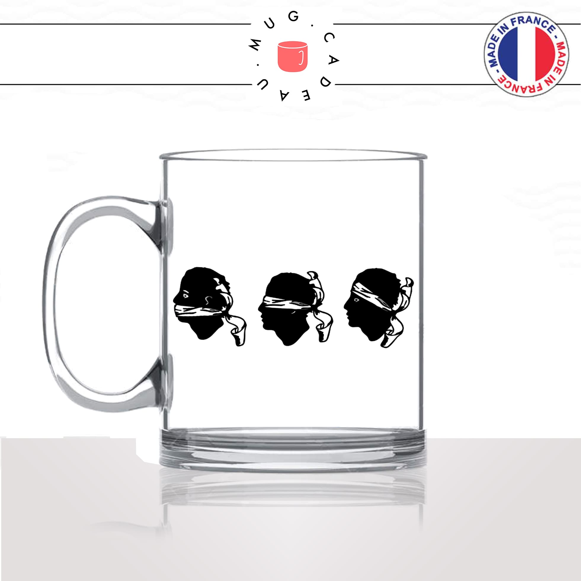 mug-tasse-en-verre-transparent-glass-tetes-de-maures-corse-corsica-aveugle-sourd-muet-ile-de-beauté-humour-idée-cadeau-fun-cool-café-thé
