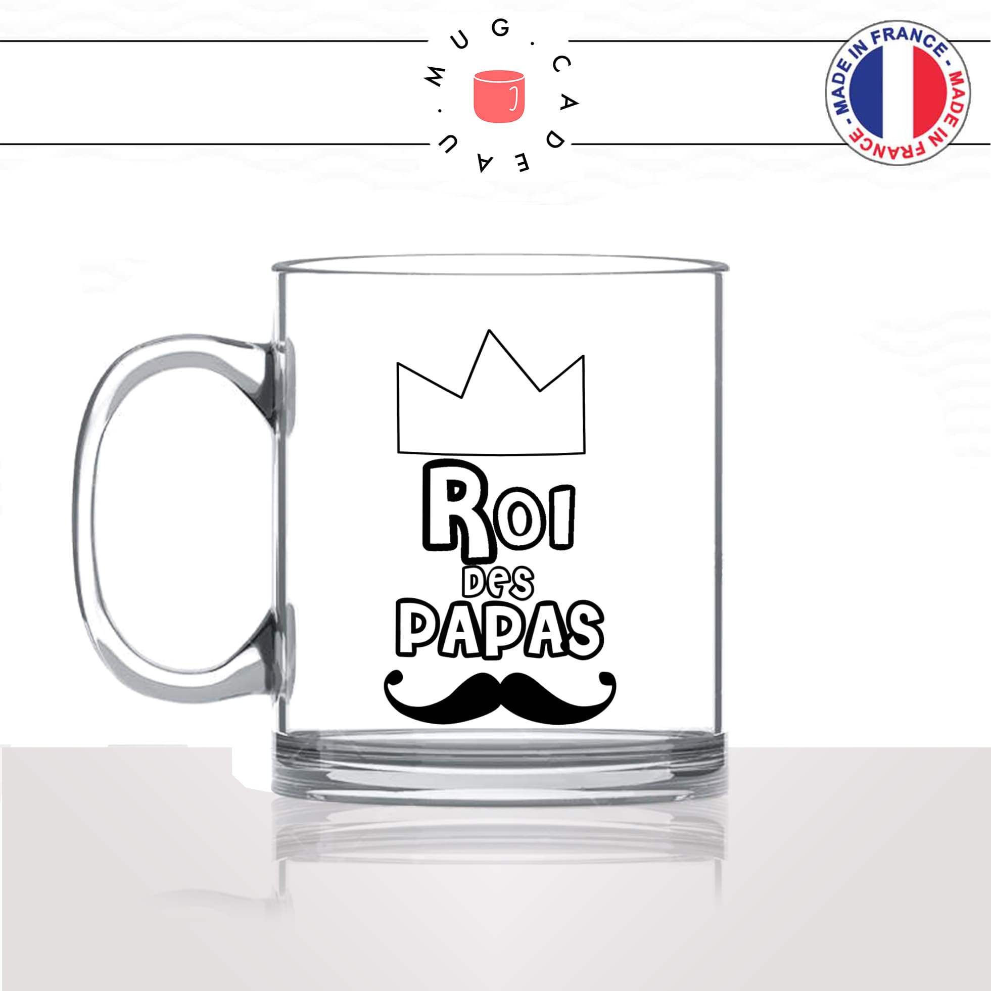 mug-tasse-en-verre-transparent-glass-fete-des-pères-le-roi-des-papa-moustache-couronne-homme-mignon-idée-cadeau-fun-cool-café-thé