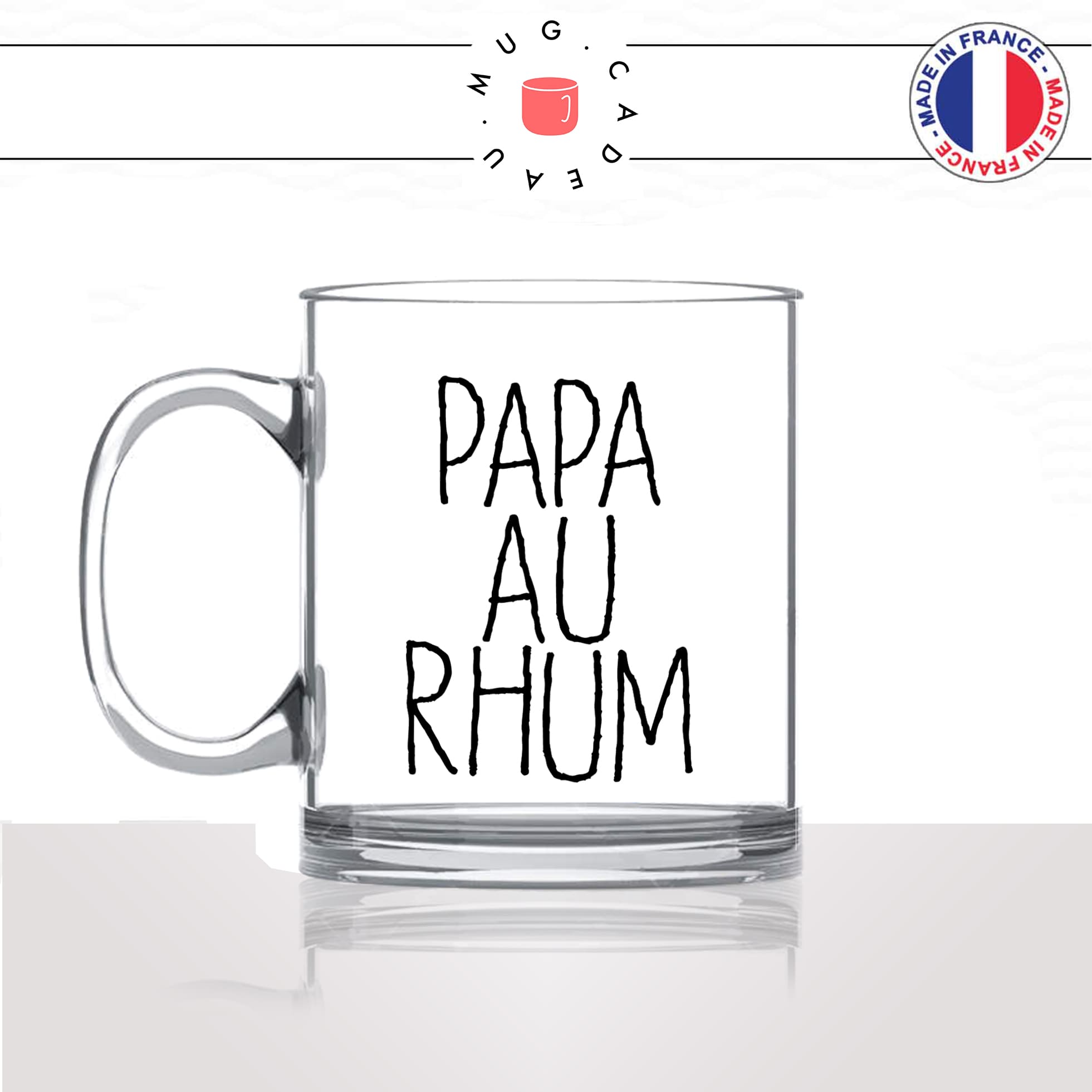 mug-tasse-en-verre-transparent-glass-fete-des-pères-papa-au-rhum-cigare-offrir-homme-père-de-famille-idée-cadeau-fun-cool-café-thé