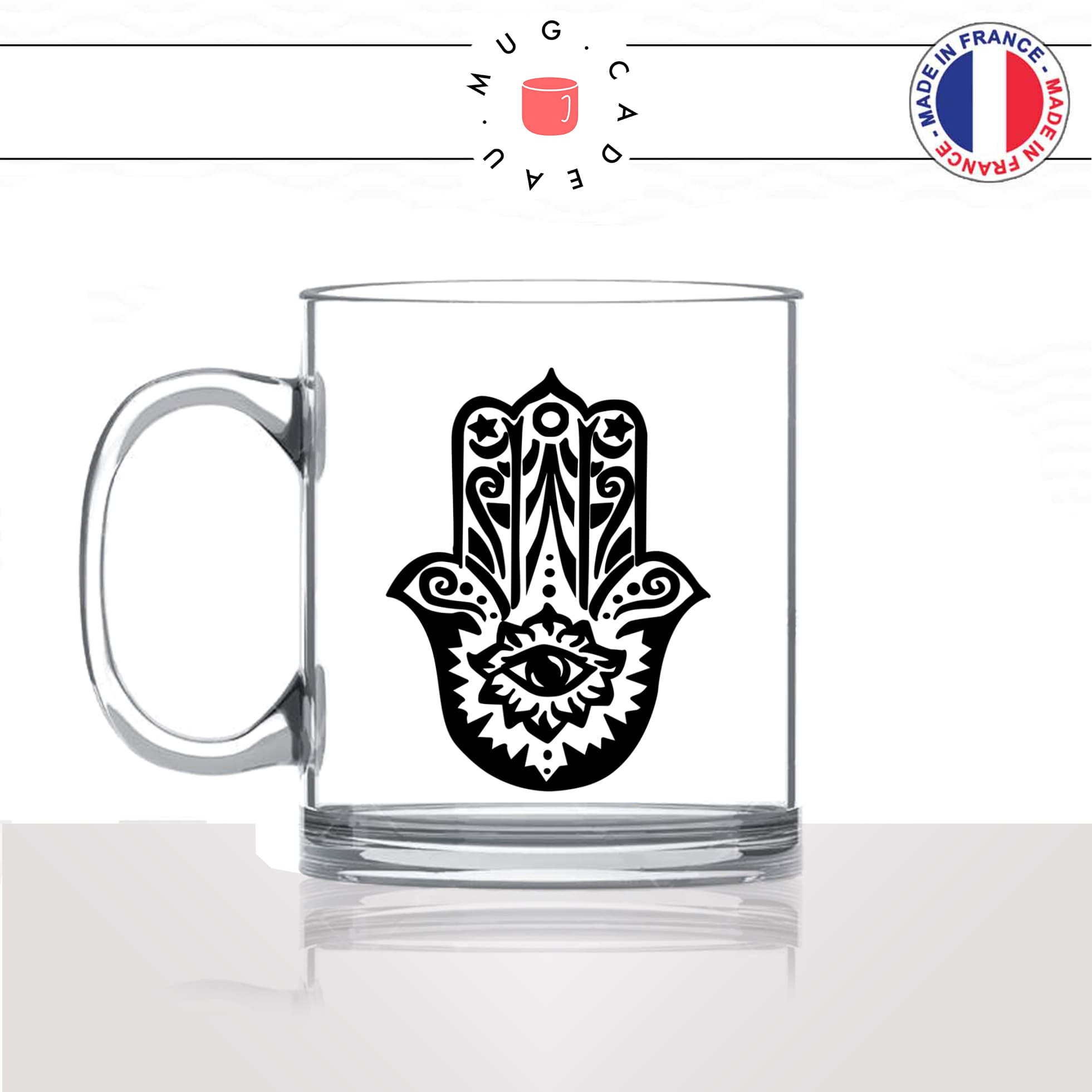 mug-tasse-en-verre-transparent-glass-dessin-religion-arabe-main-fatma-joli-fleur-oeil-henné-henna-idée-cadeau-fun-cool-café-thé