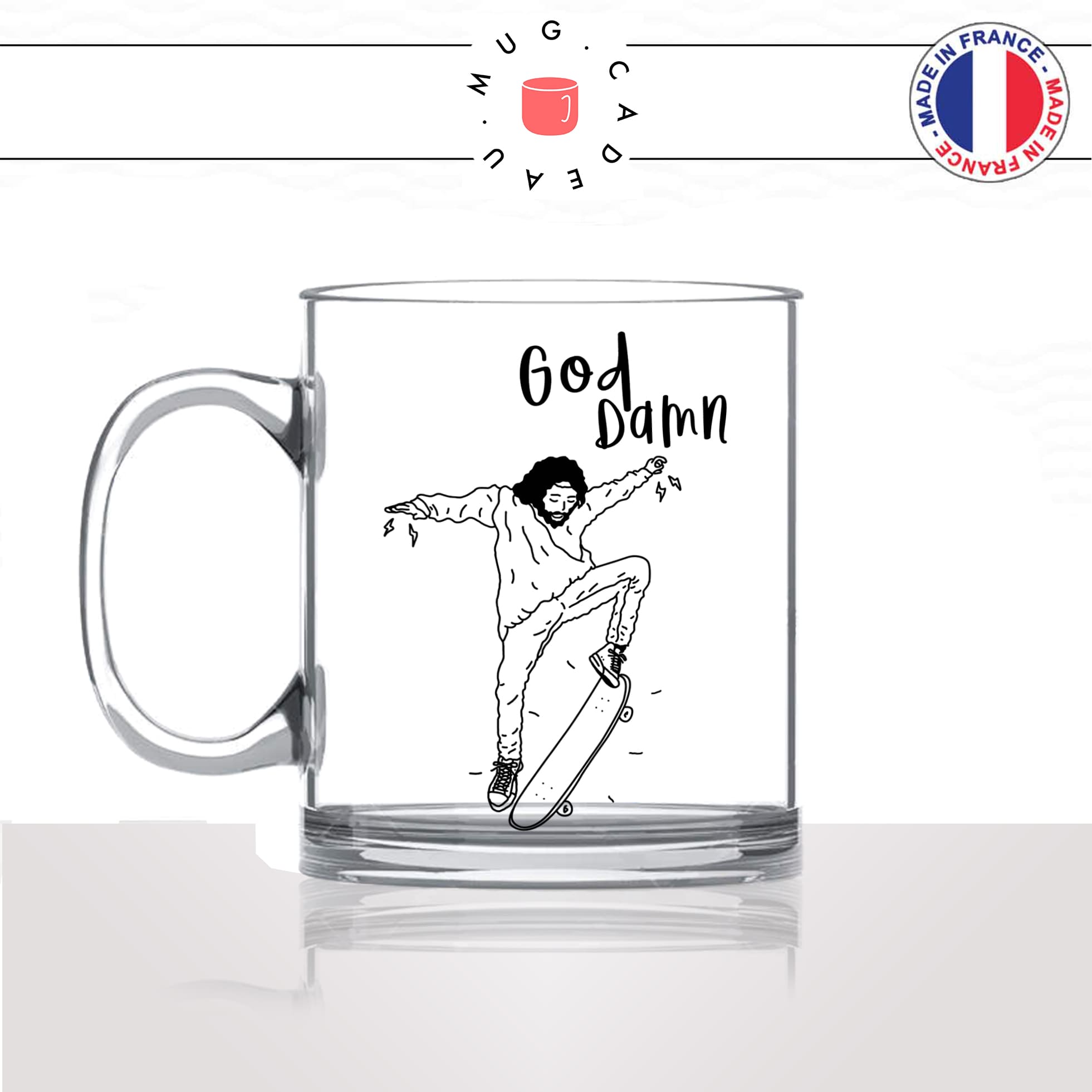mug-tasse-en-verre-transparent-glass-dessin-religion-catholique-sport-squate-humour-god-damn-damné-jesus-idée-cadeau-fun-cool-café-thé