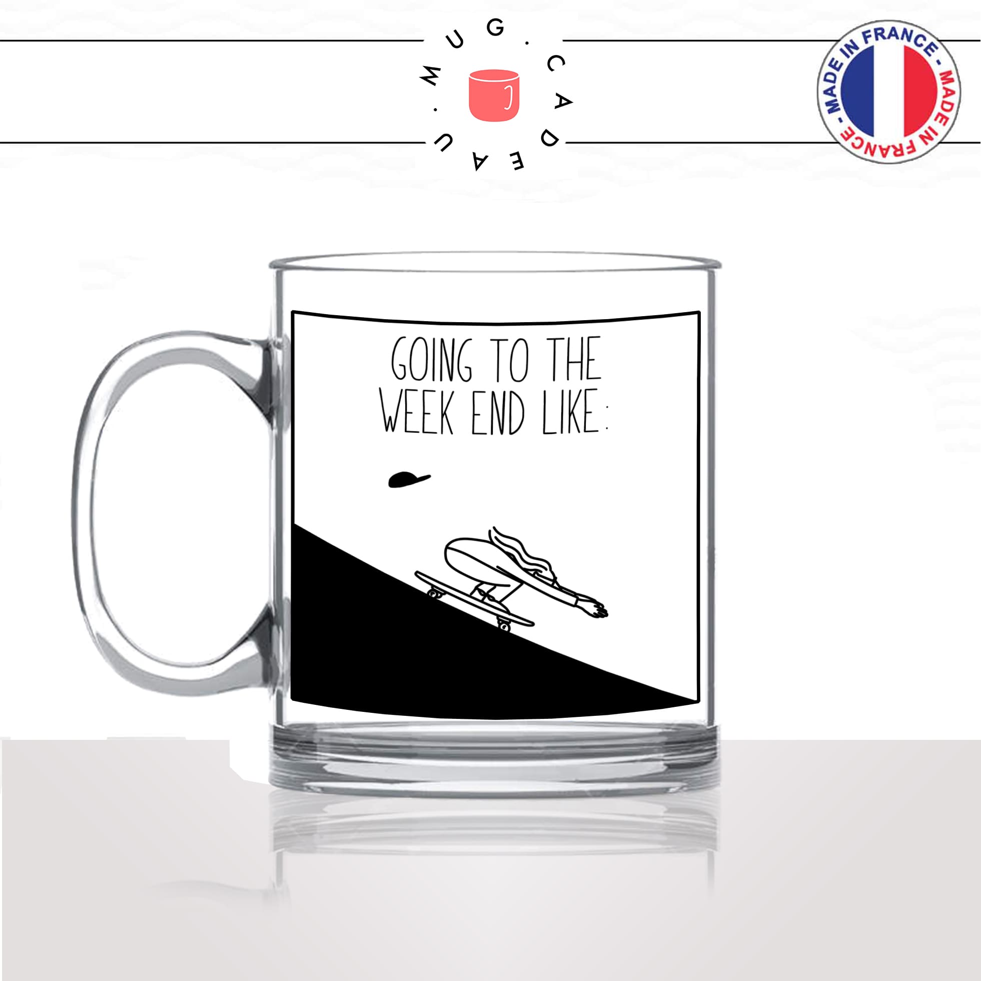 mug-tasse-en-verre-transparent-glass-going-to-week-end-skate-skateur-collegue-sport-humour-stylé-idée-cadeau-fun-cool-café-thé-original