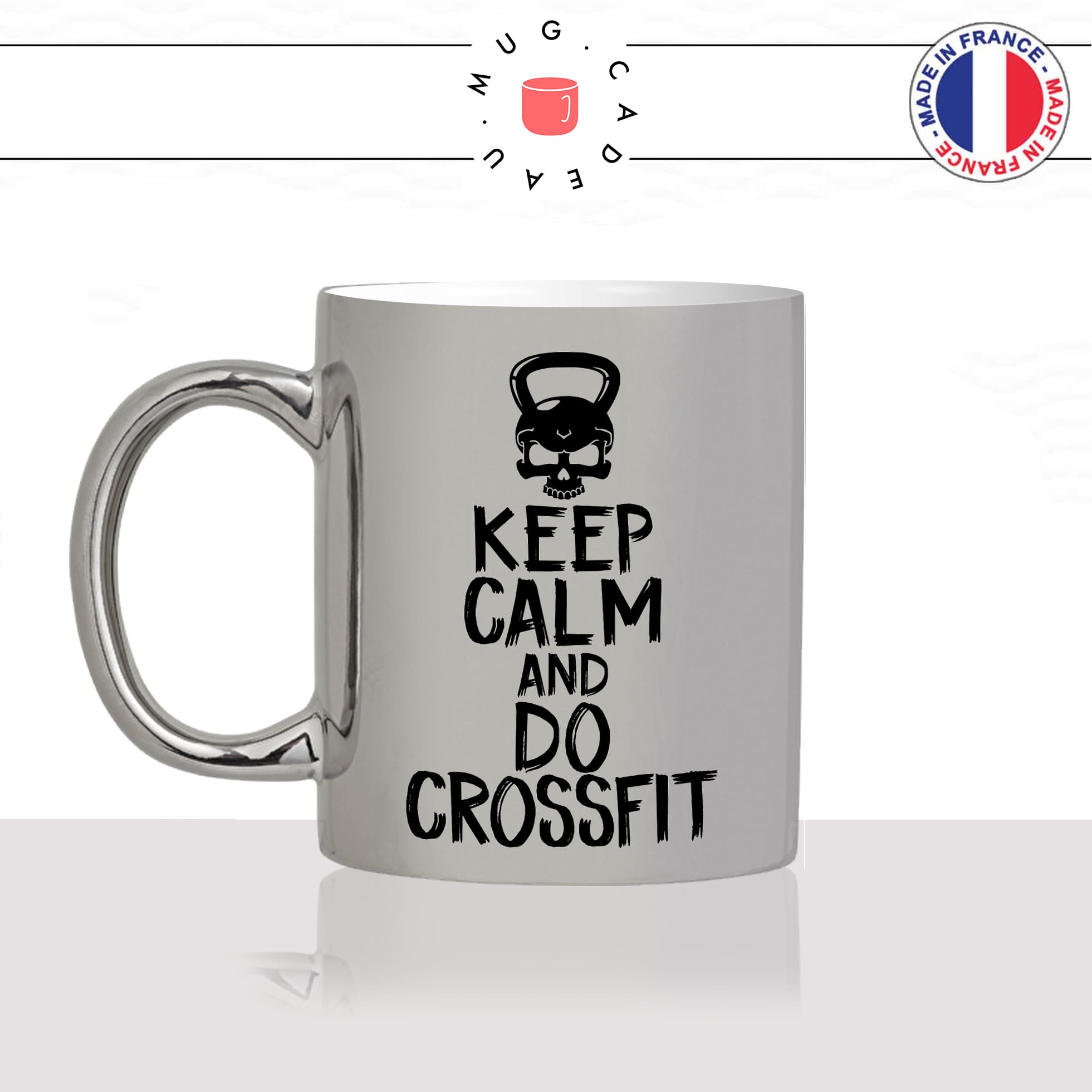 mug-tasse-argent-argenté-silver-keep-calm-and-do-crossfit-sport-cross-training-kettlebell-musculation-idée-cadeau-fun-cool-café-thé-original