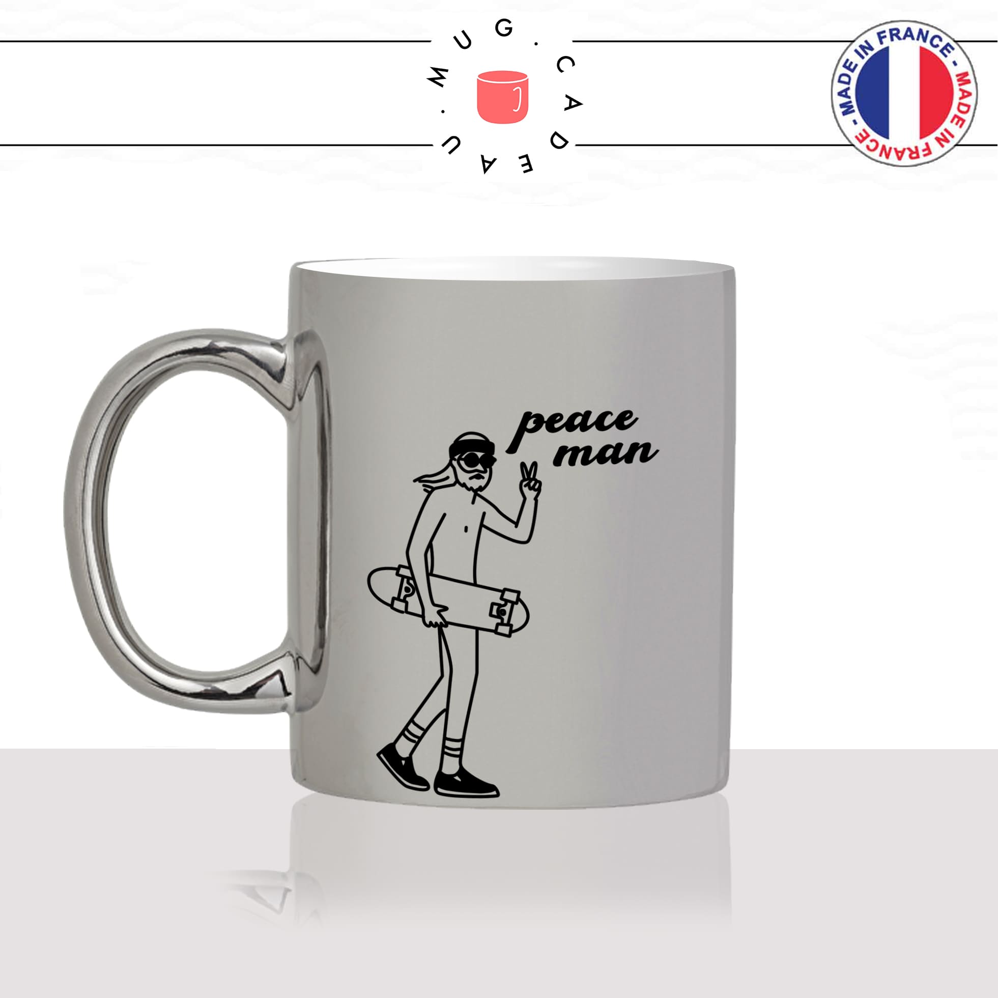 mug-tasse-argent-argenté-silver-peafce-man-homme-nu-skate-skateur-lunettes-sport-humour-stylé-idée-cadeau-fun-cool-café-thé-original