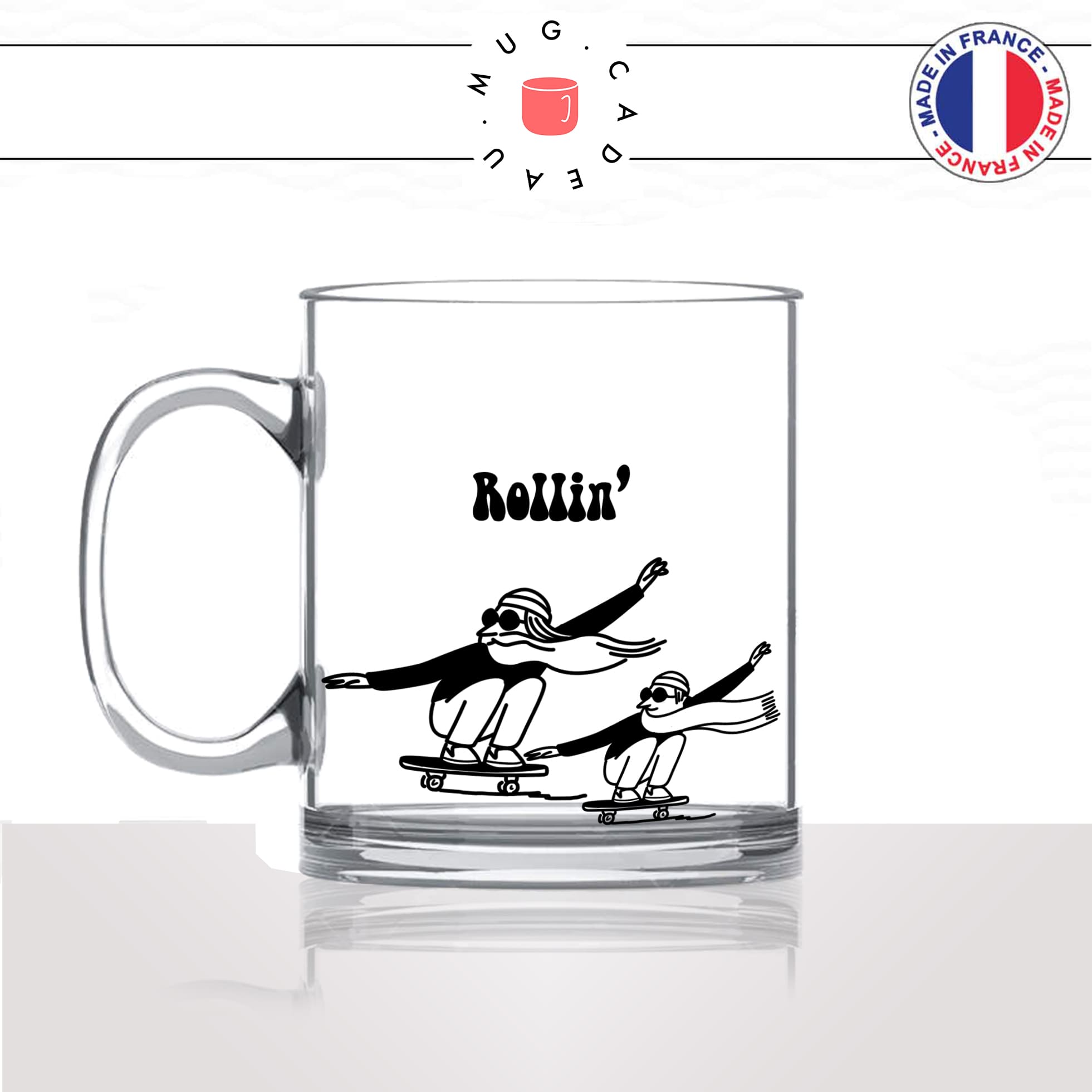 mug-tasse-en-verre-transparent-glass-rollin-skate-skateur-lunettes-papi-enfant-sport-humour-stylé-idée-cadeau-fun-cool-café-thé-original