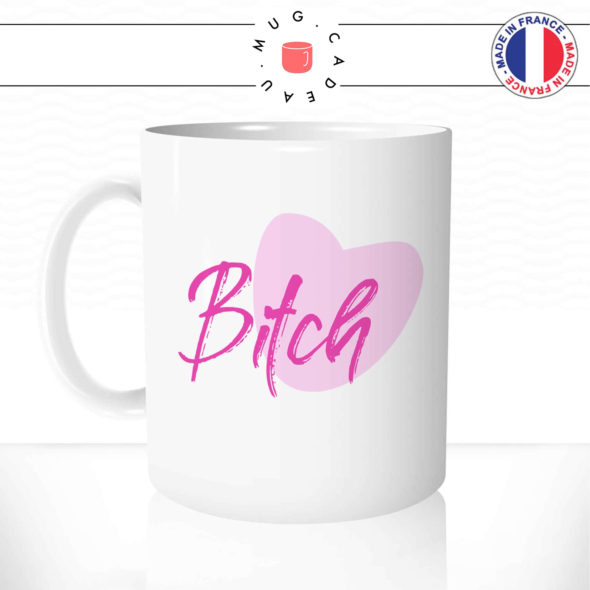 mug-tasse-blanc-unique-bitch-pétasse-copine-coeur-rose-mignon-homme-femme-parodie-humour-fun-cool-idée-cadeau-original-personnalisé