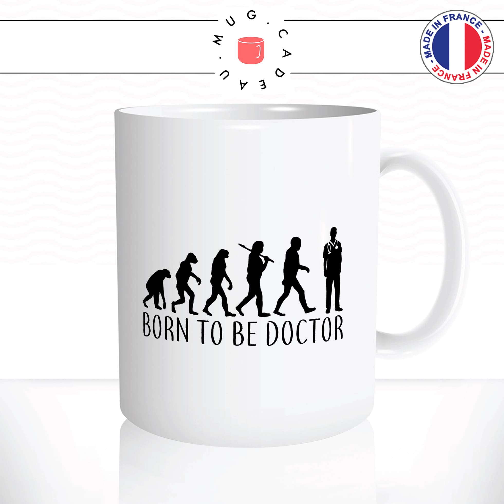 mug-tasse-blanc-unique-born-to-be-doctor-docteur-evolution-humaine-homme-femme-humour-fun-cool-idée-cadeau-original-personnalisé2