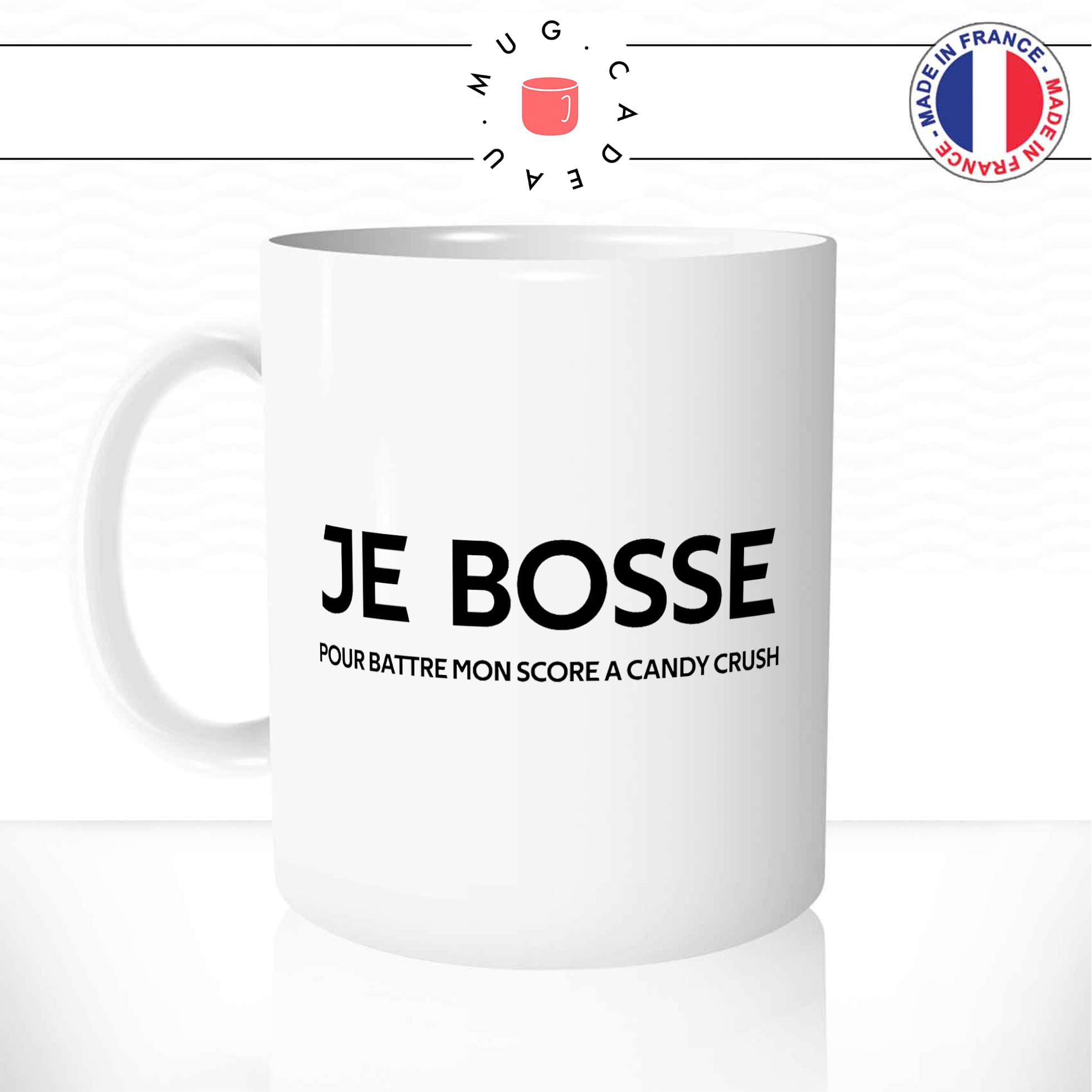 Mug Je Bosse Pour Battre Mon Score