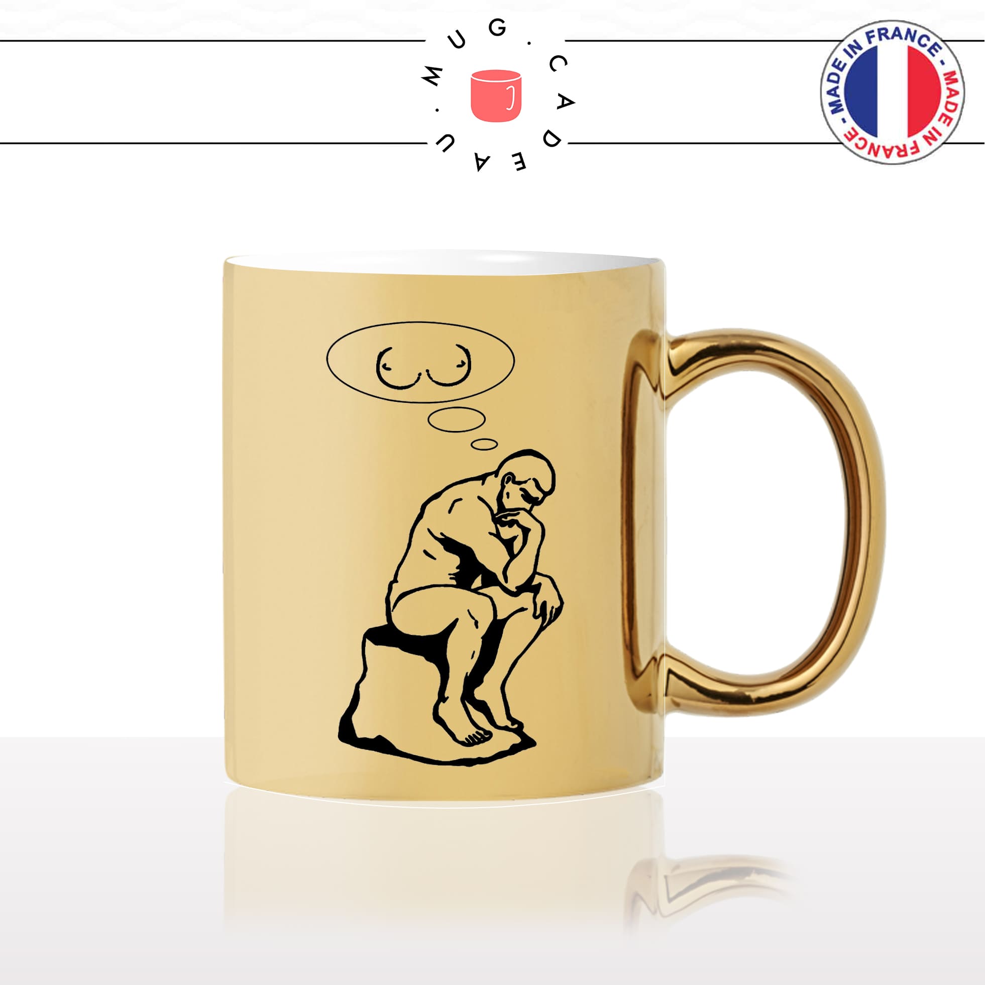 mug-tasse-or-doré-gold-les-hommes-ne-pensent-qua-une-chose-seins-nus-femme-nue-rodin-statues-humour-fun-idée-cadeau-original-cool2
