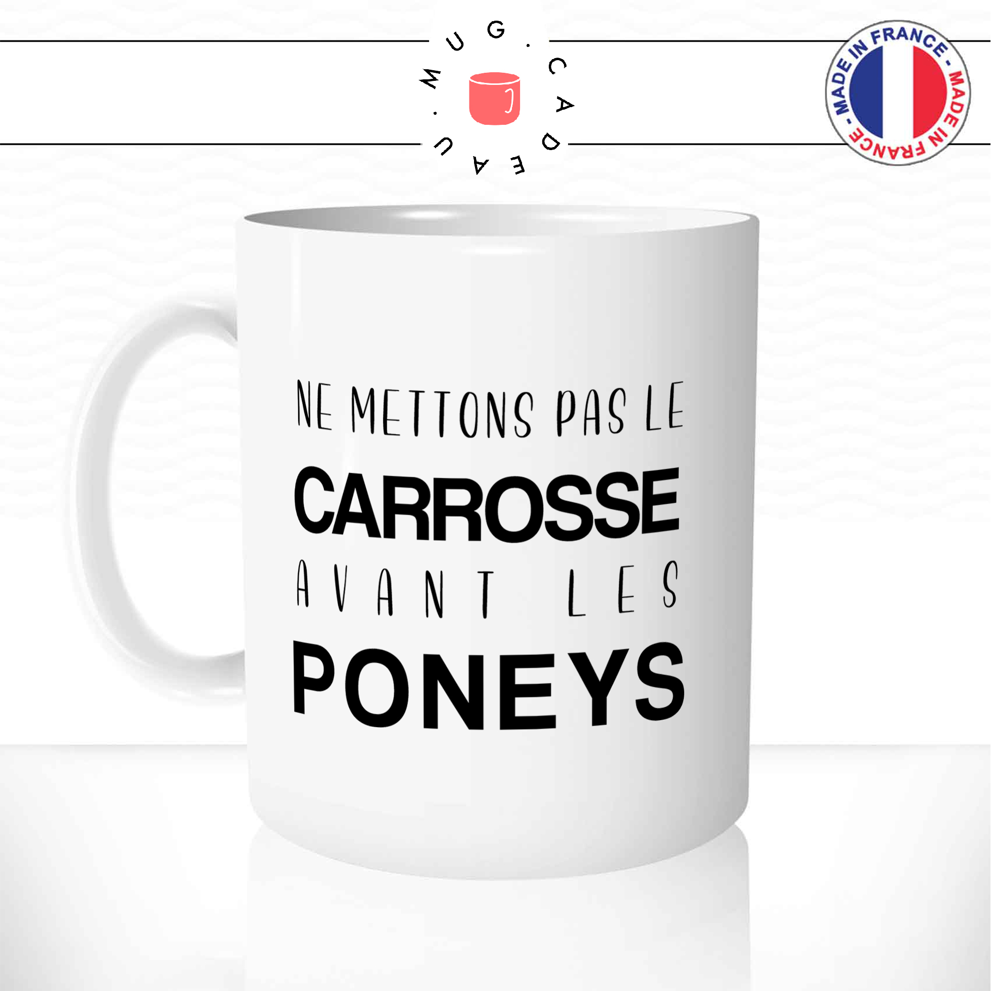 Mug Carrosse Avant Les Poneys