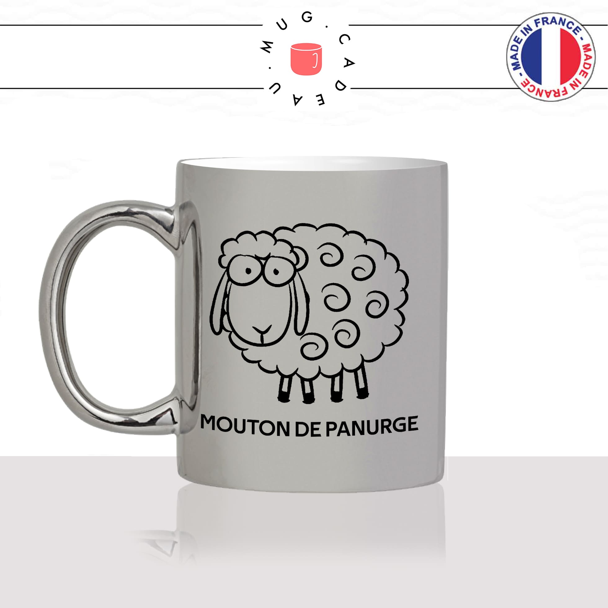 mug-tasse-argenté-argent-gris-silver-mouton-de-panurge-suiveur-politique-société-bete-con-gilet-jaune-humour-fun-idée-cadeau-originale-cool