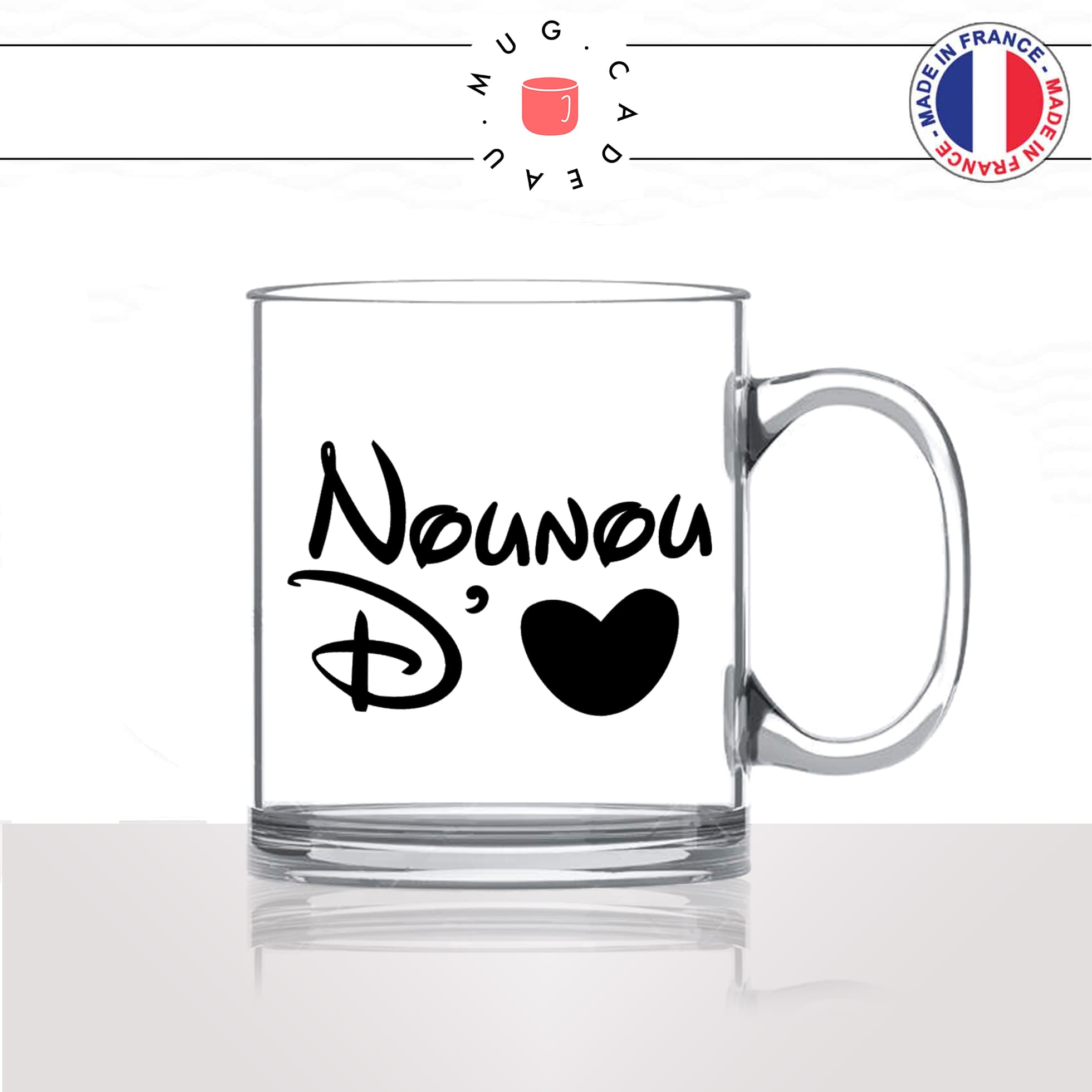 Mug Nounou D'amour - Par Métiers/Nounou - Mug-Cadeau