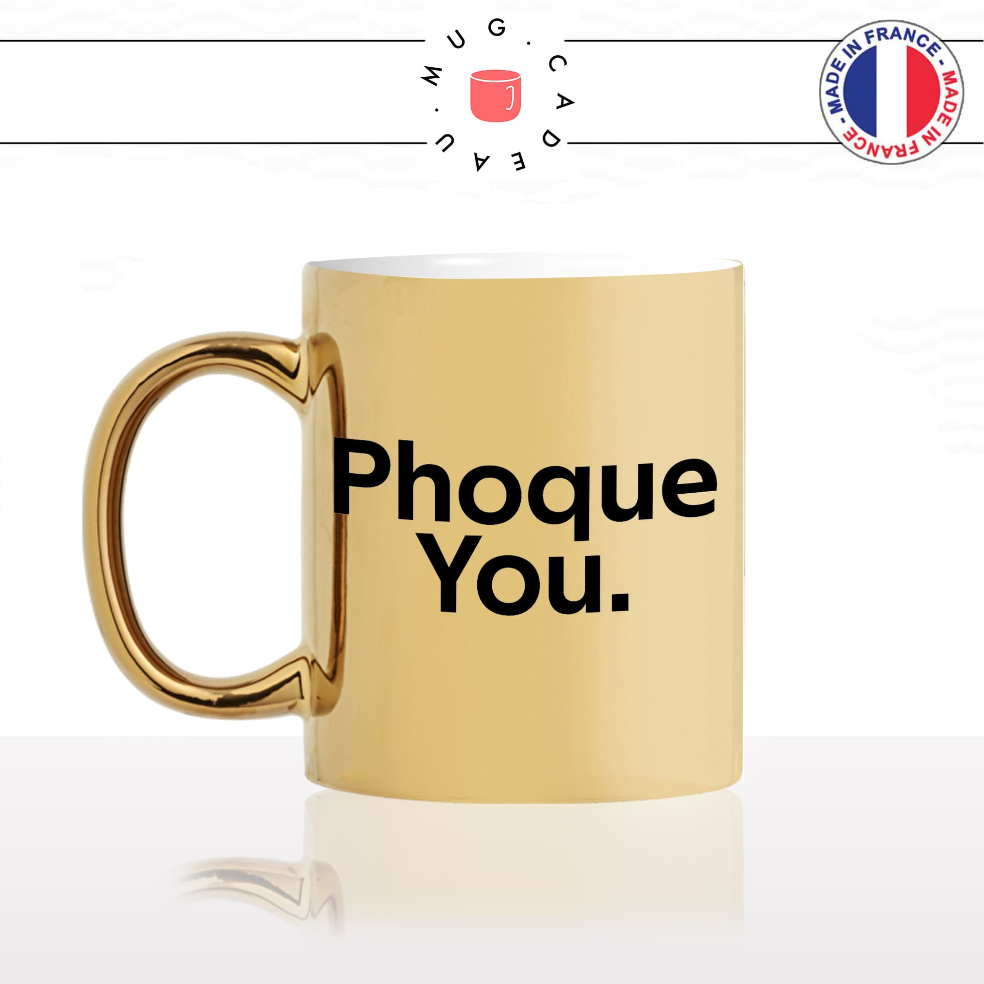 mug-tasse-or-doré-gold-phoque-you-fuck-u-animal-drole-humour-fun-idée-cadeau-originale-cool