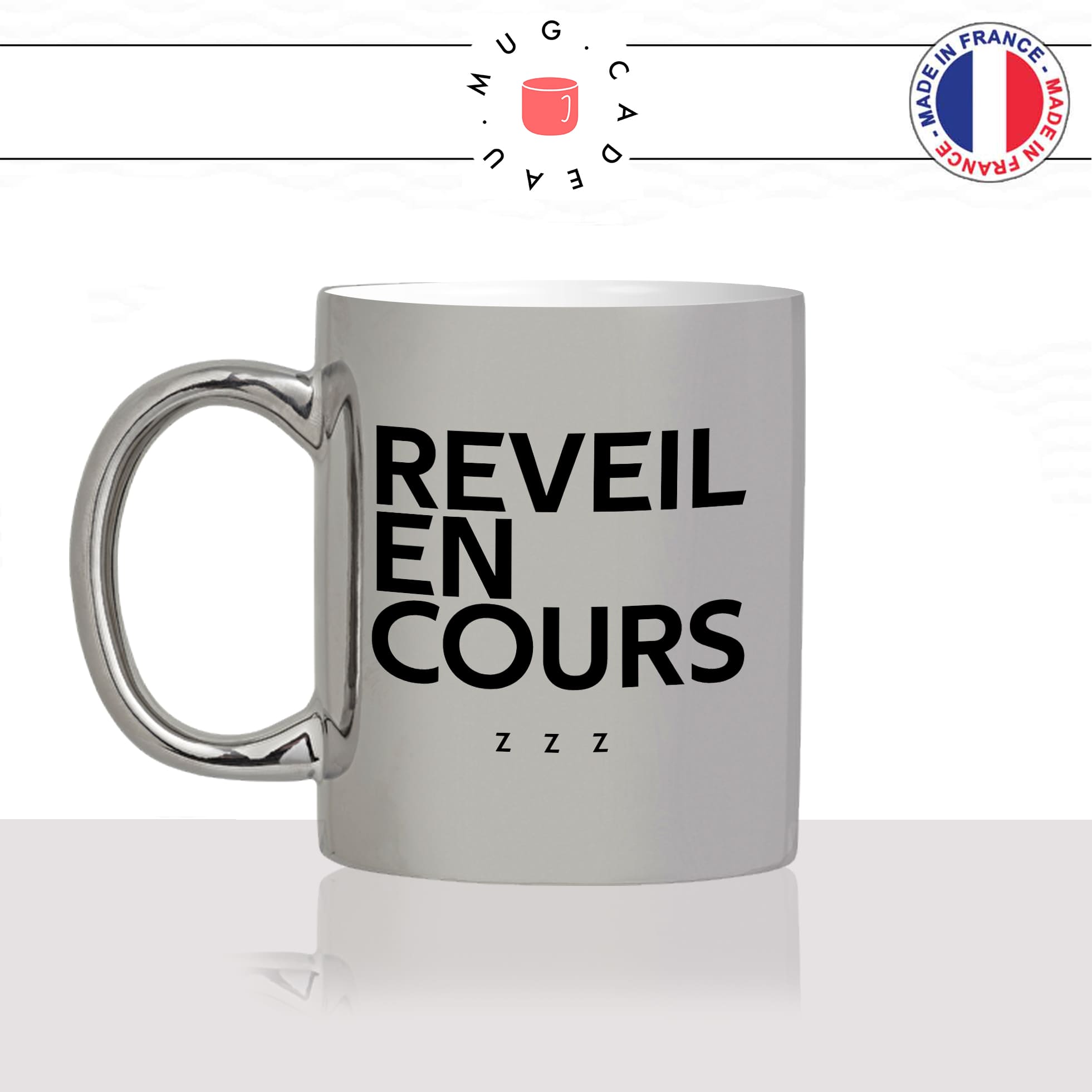 mug-tasse-argenté-argent-gris-silver-reveil-en-cours-zzz-dormir-matin-collegue-week-end-tranquille-zen-humour-fun-idée-cadeau-originale-cool