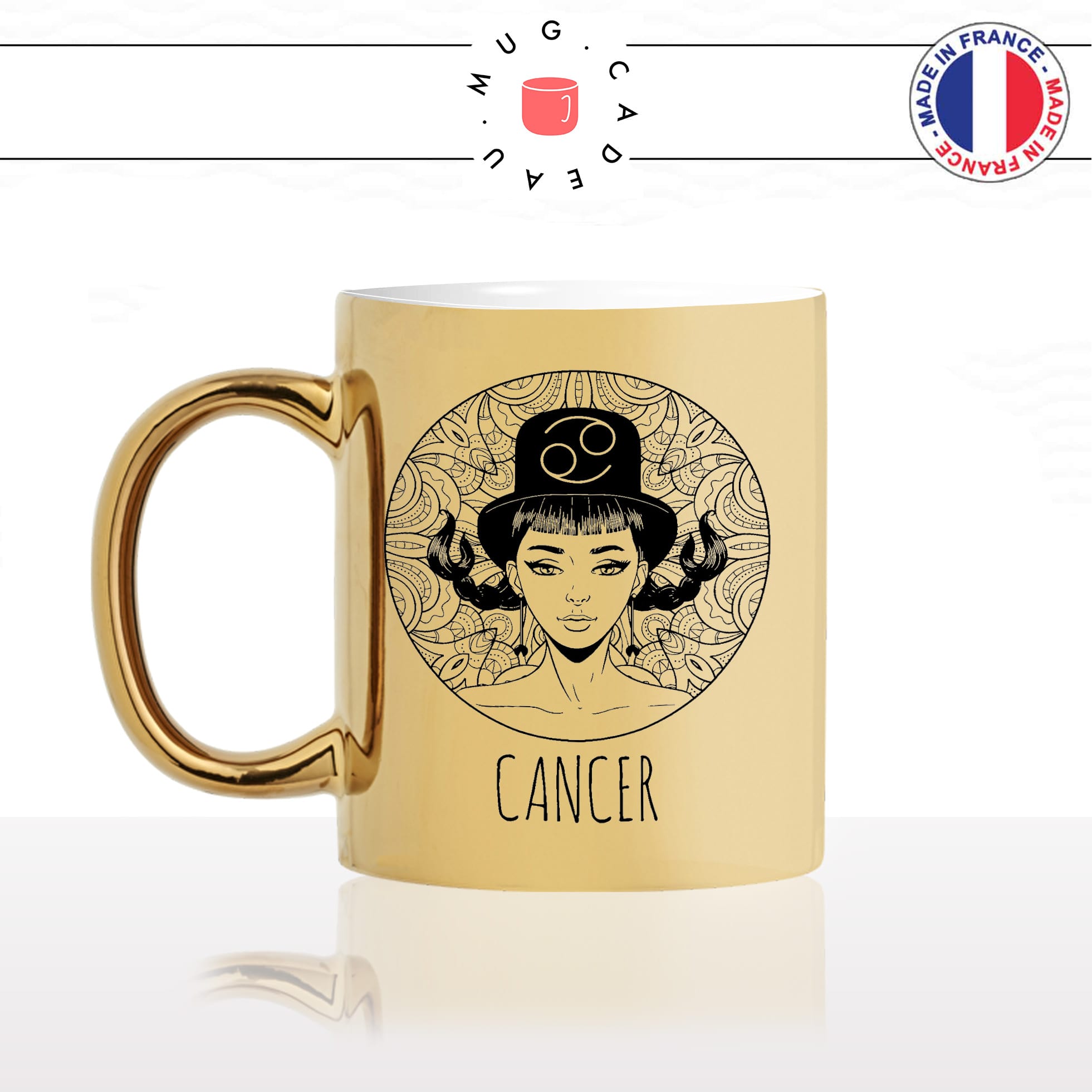 mug-tasse-or-doré-gold-signe-astrologique-astro-horoscope-cancer-dessin-femme-mignon-fun-idée-cadeau-originale-personnalisé-min