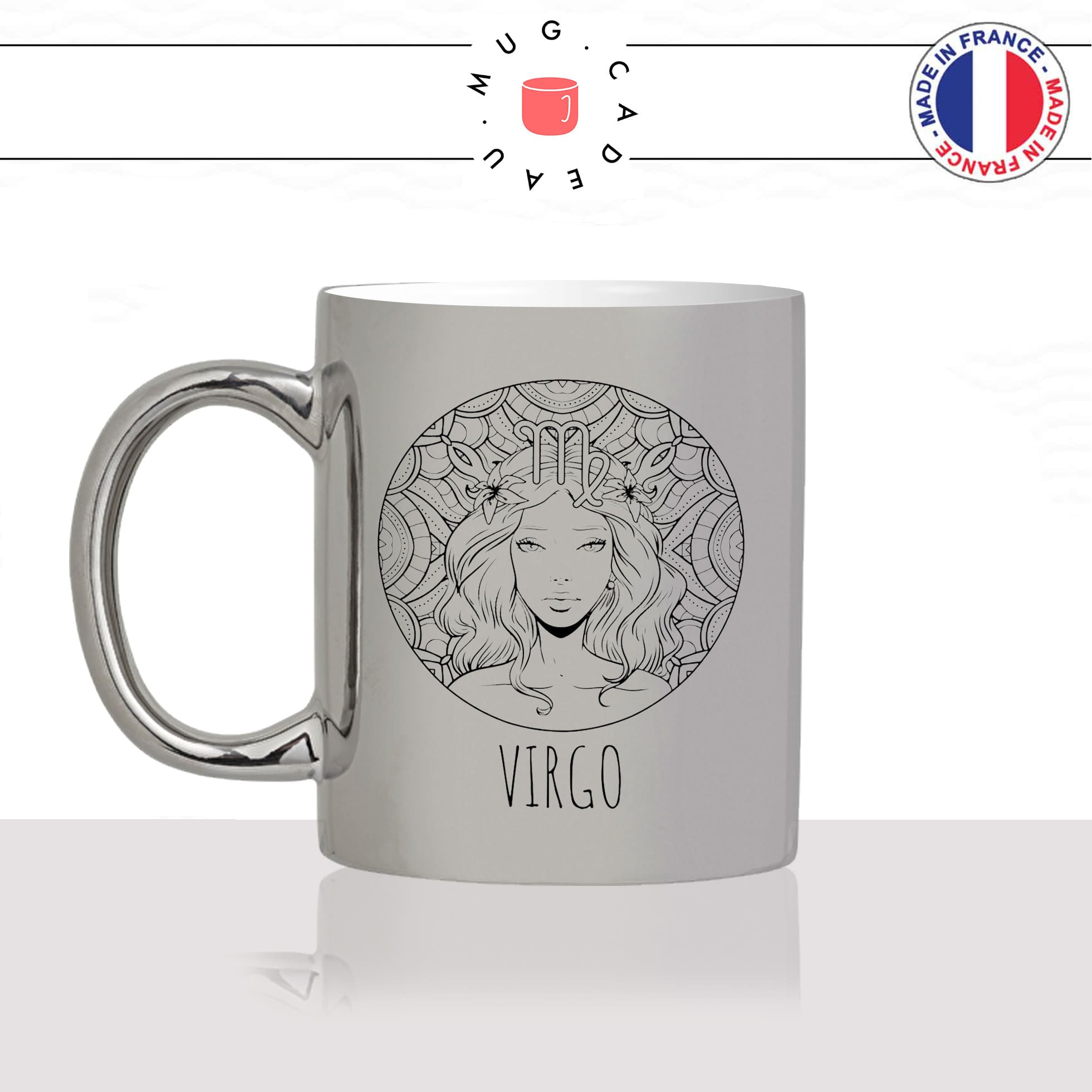 mug-tasse-argenté-argent-gris-silver-signe-astrologique-astro-horoscope-virgo-vierge-dessin-femme-mignon-fun-idée-cadeau-originale-personnalisé