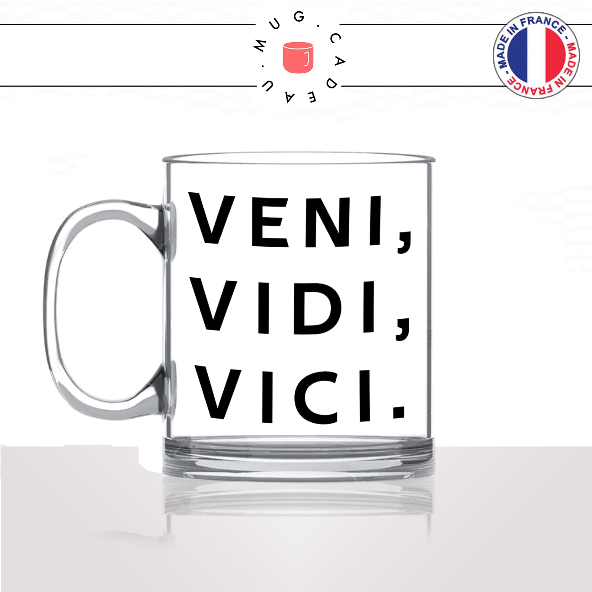 mug-tasse-en-verre-transparent-glass-veni-vidi-vici-napoleon-latin-citataion-guerre-venu-vu-vaincu-humour-fun-idée-cadeau-originale-cool
