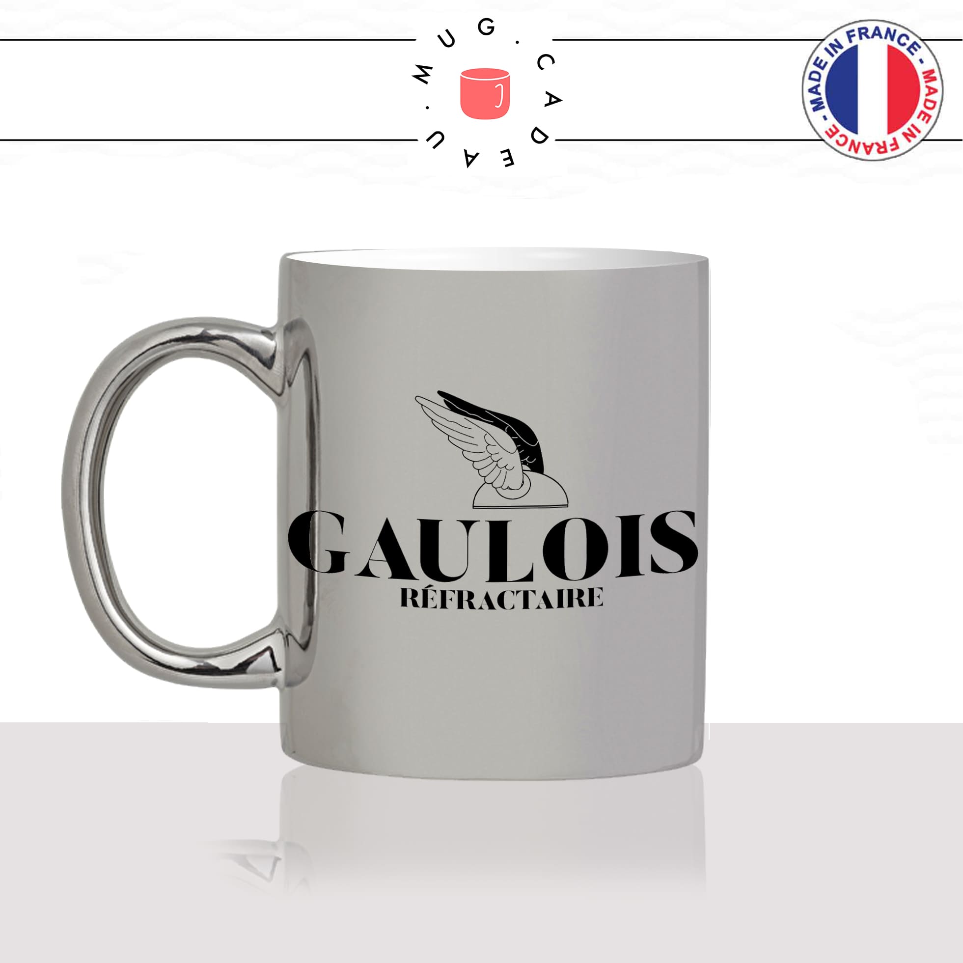 mug-tasse-argent-argenté-silver-gris-coq-gaulois-refractaire-casque-guerre-homme-pays-francais-france-histoitre-gaule-idée-cadeau-originale-fun-unique