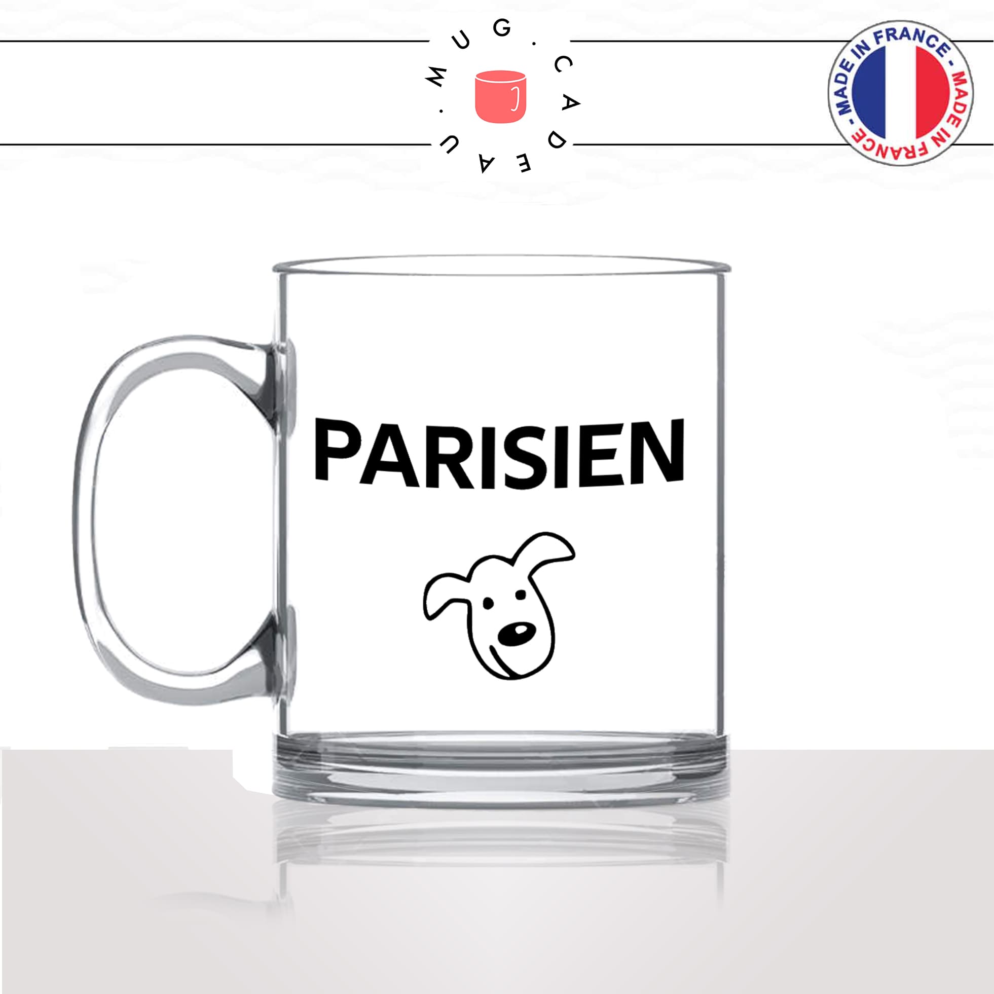 mug-tasse-en-verre-transparent-glass-parisien-tete-de-chien-parigot-tete-de-veau-citation-paris-francais-france-humour-idée-cadeau-originale-fun