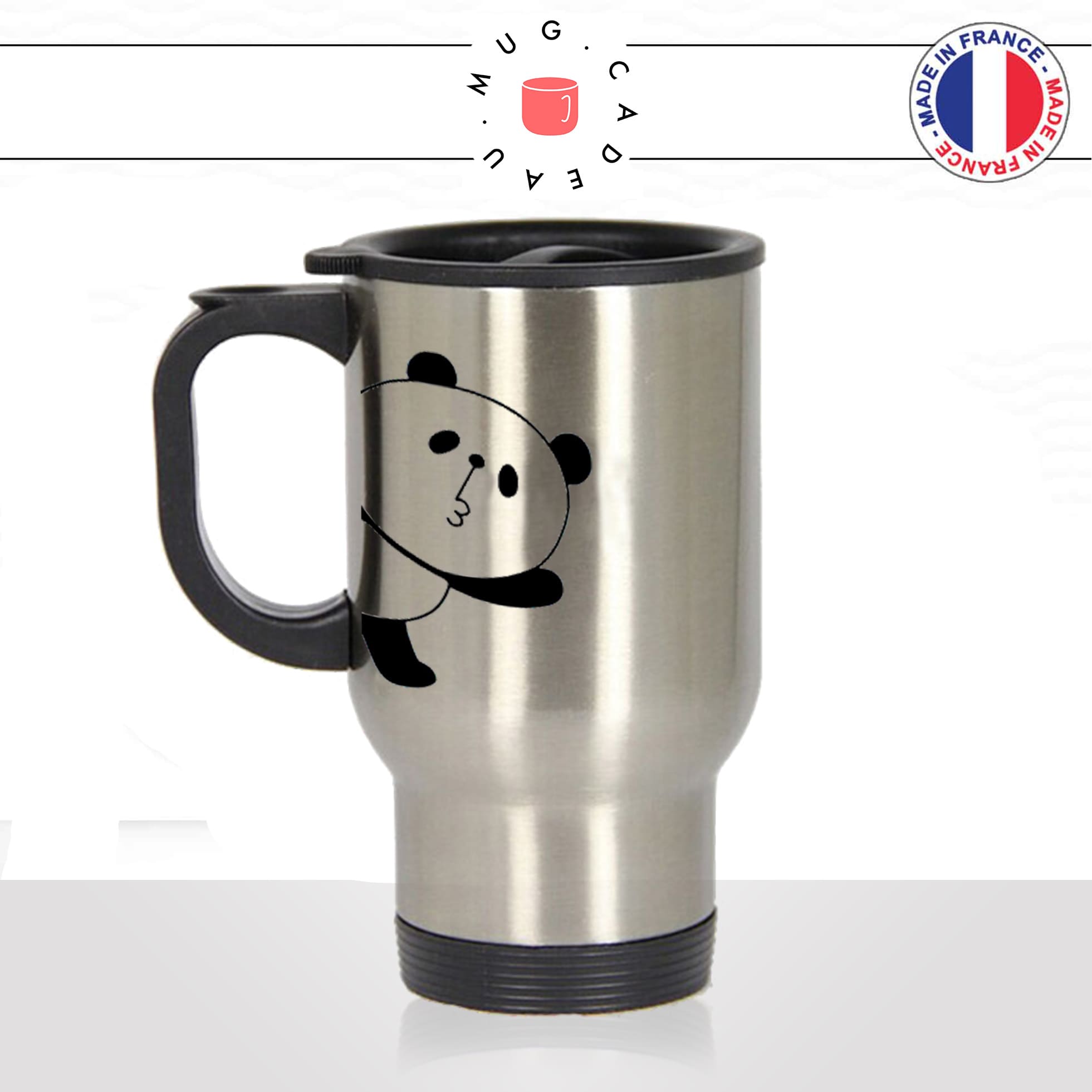 mug-tasse-de-voyage-inox-gris-ours-panda-noir-et-blanc-coucou-animal-collegue-homme-femme-idée-cadeau-fun-original-café-thé-boisson-chaude