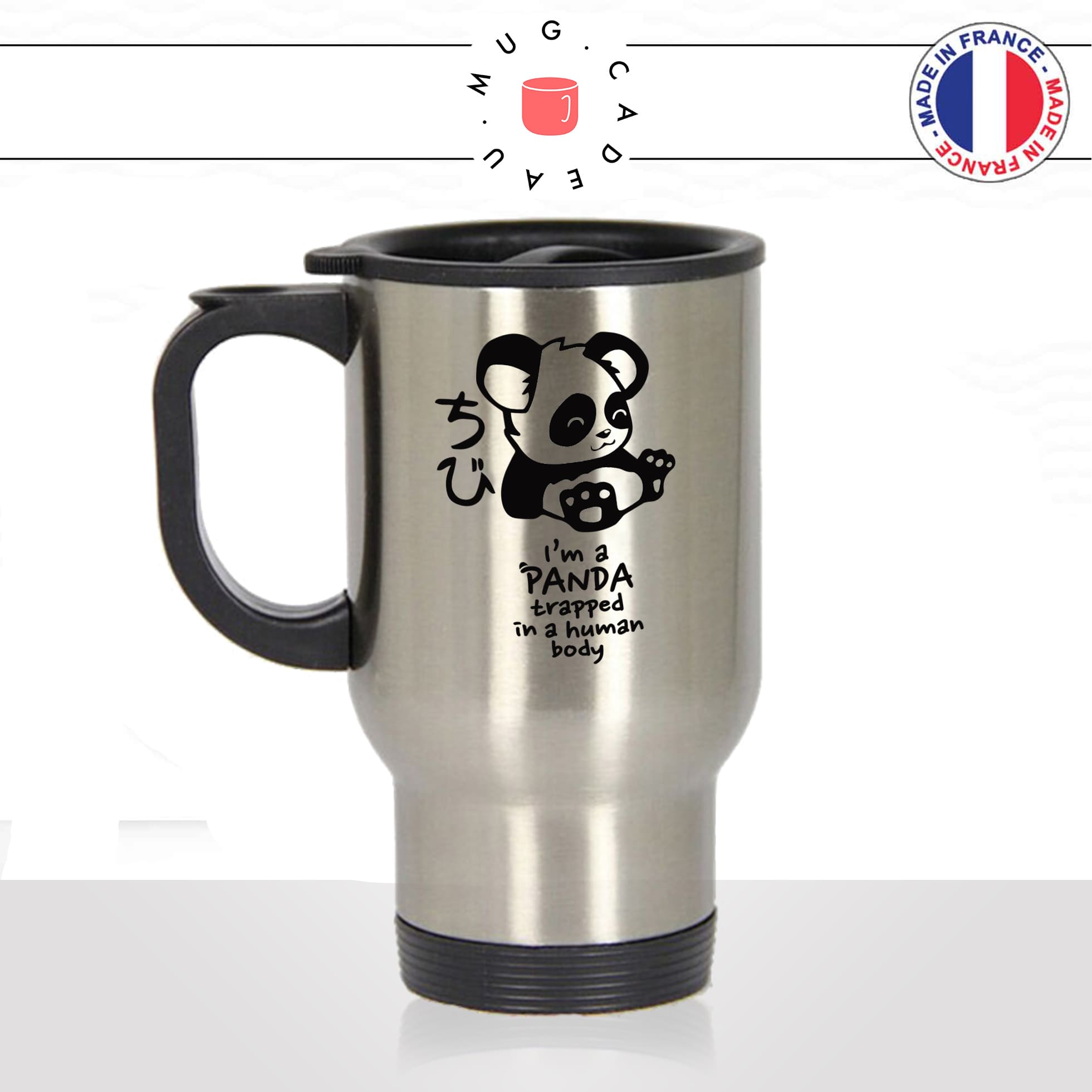 mug-tasse-de-voyage-inox-gris-ours-panda-noir-et-blanc-humain-phrase-citation-animal-mignon-idée-cadeau-original-café-thé-boisson-chaude