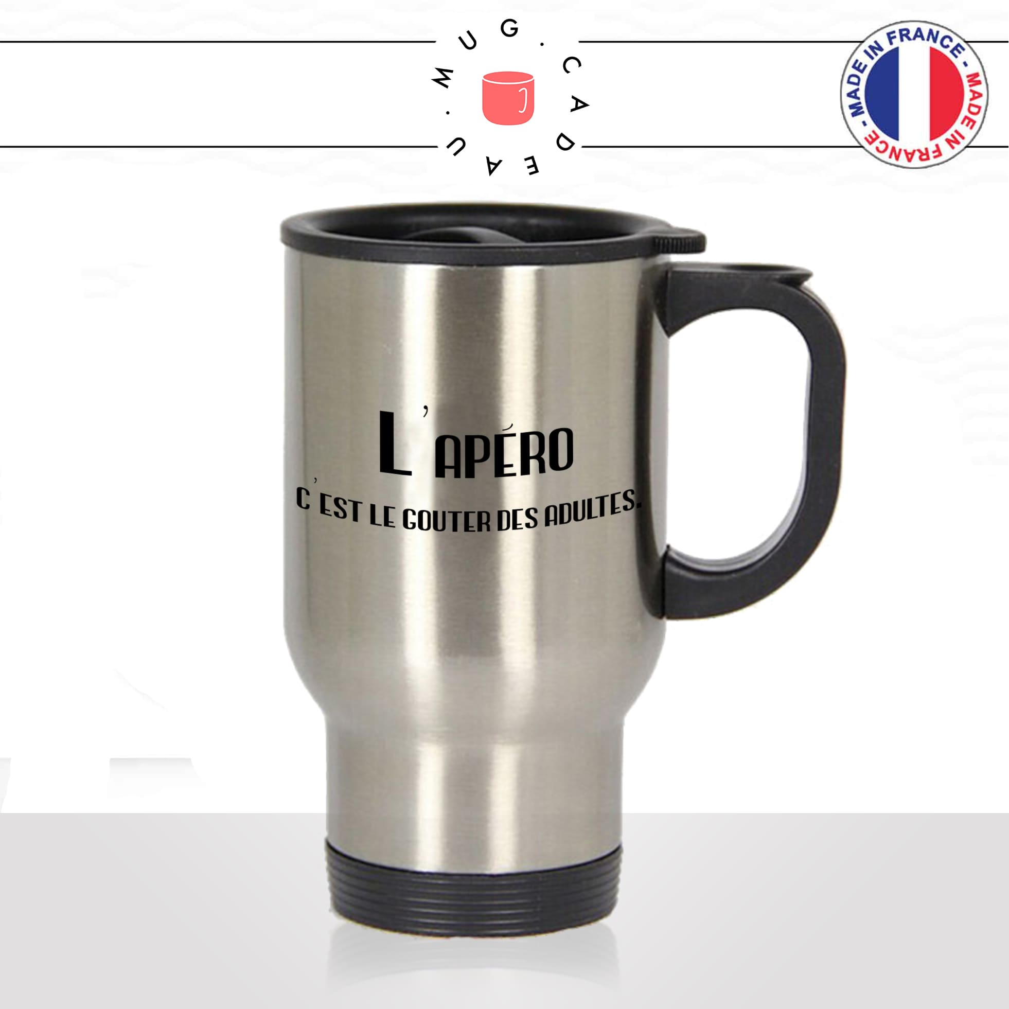 mug-tasse-de-voyage-a-emporter-citation-lapéro-le-gouter-des-adultes-aperitif-vin-rosé-chips-saucisson-drole-idée-cadeau-originale-fun2