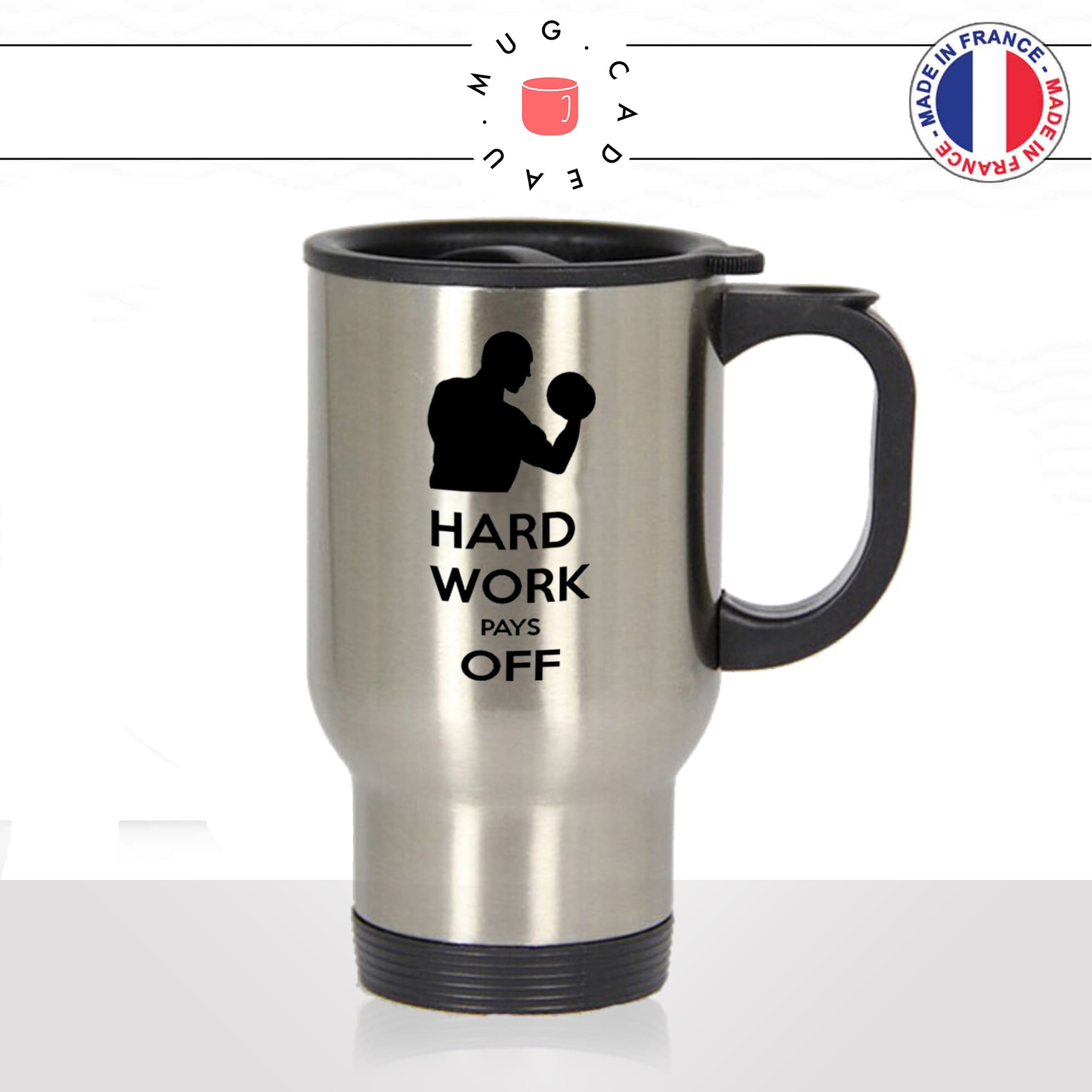 mug-tasse-de-voyage-inox-gris-café-a-emporter-citation-motivation-hard-work-pays-off-homme-musclé-anglais-sport-musculation-idée-cadeau2