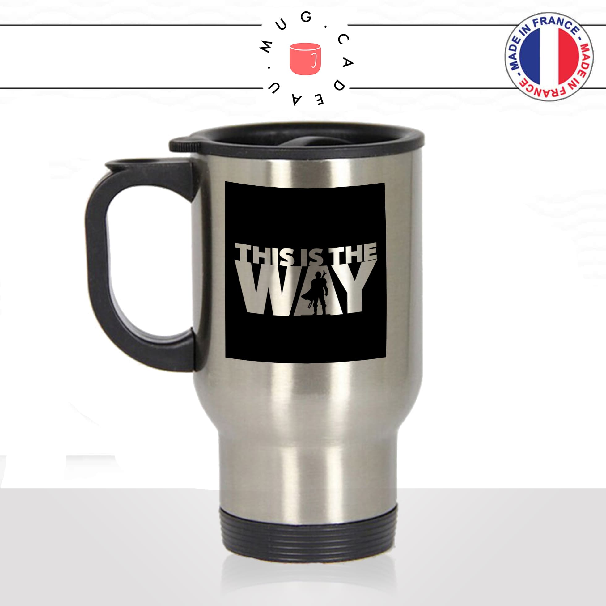 mug-tasse-de-voyage-inox-gris-café-a-emporter-this-is-the-way-mandalorien-série-espace-scifi-fan-film-unique-cool-fun-idée-cadeau-original