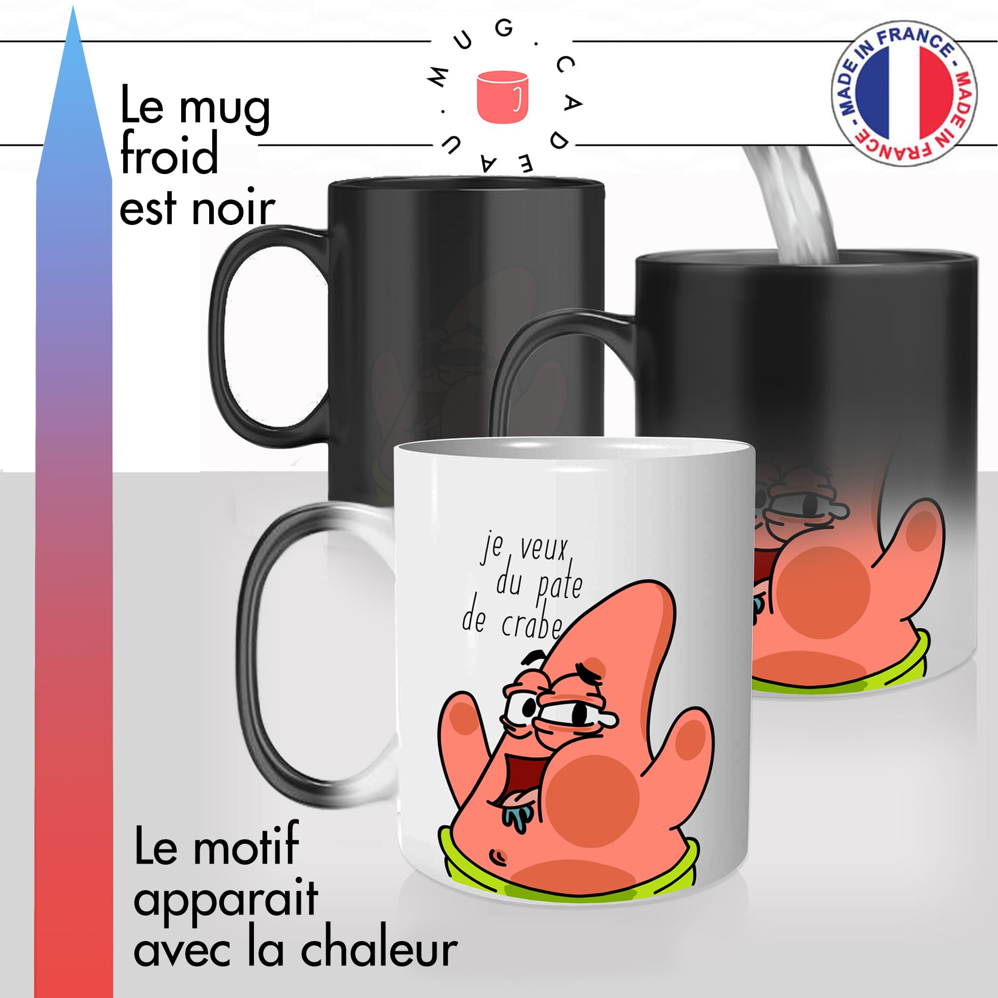 Mug Je Veux Du Pâté De Crabe - Dessins Animés - Mug-Cadeau