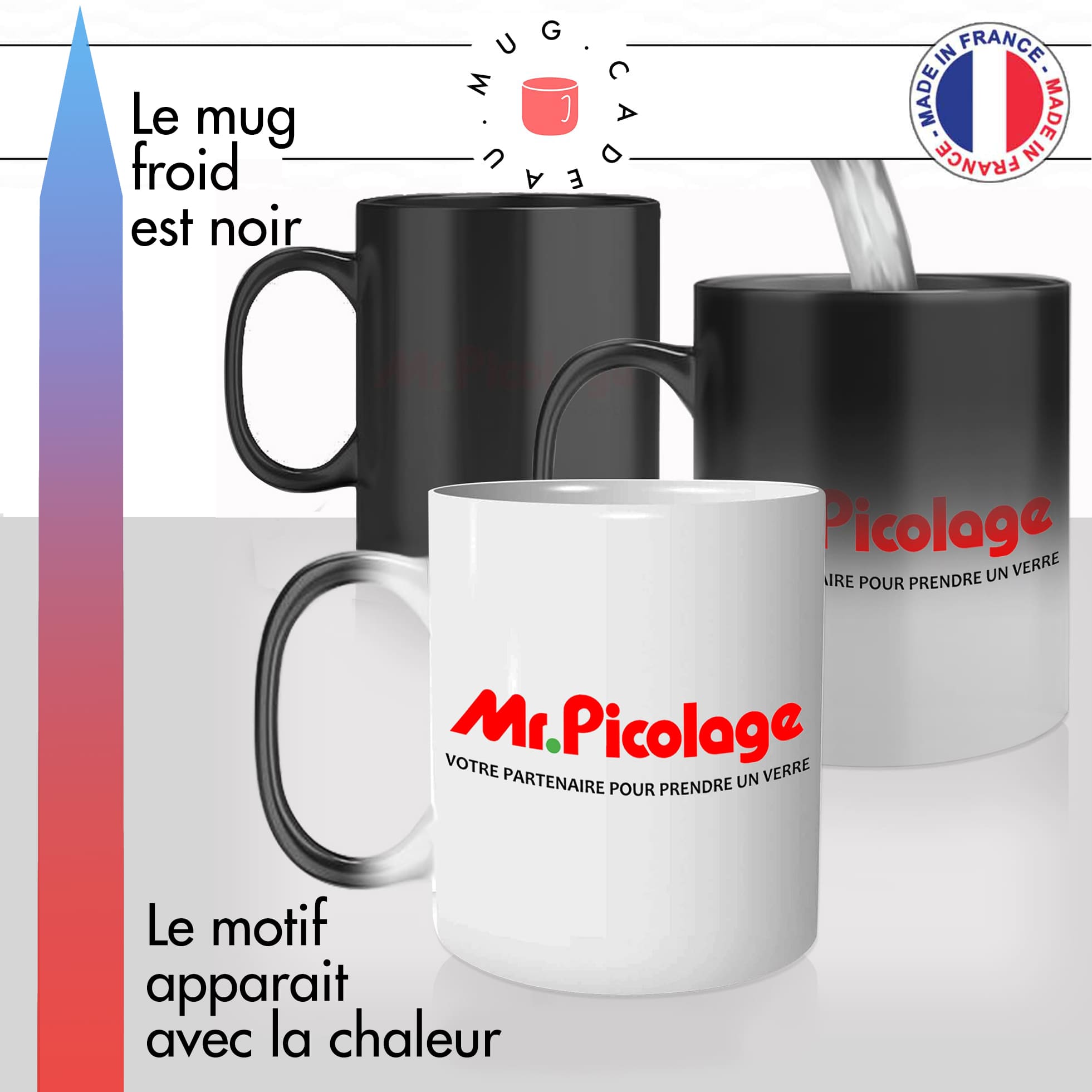 mug magique thermoréactif thermo chauffant personnalisé monsieur picolage apéro aperitif partenaire pour prendre un verre idée cadeau original