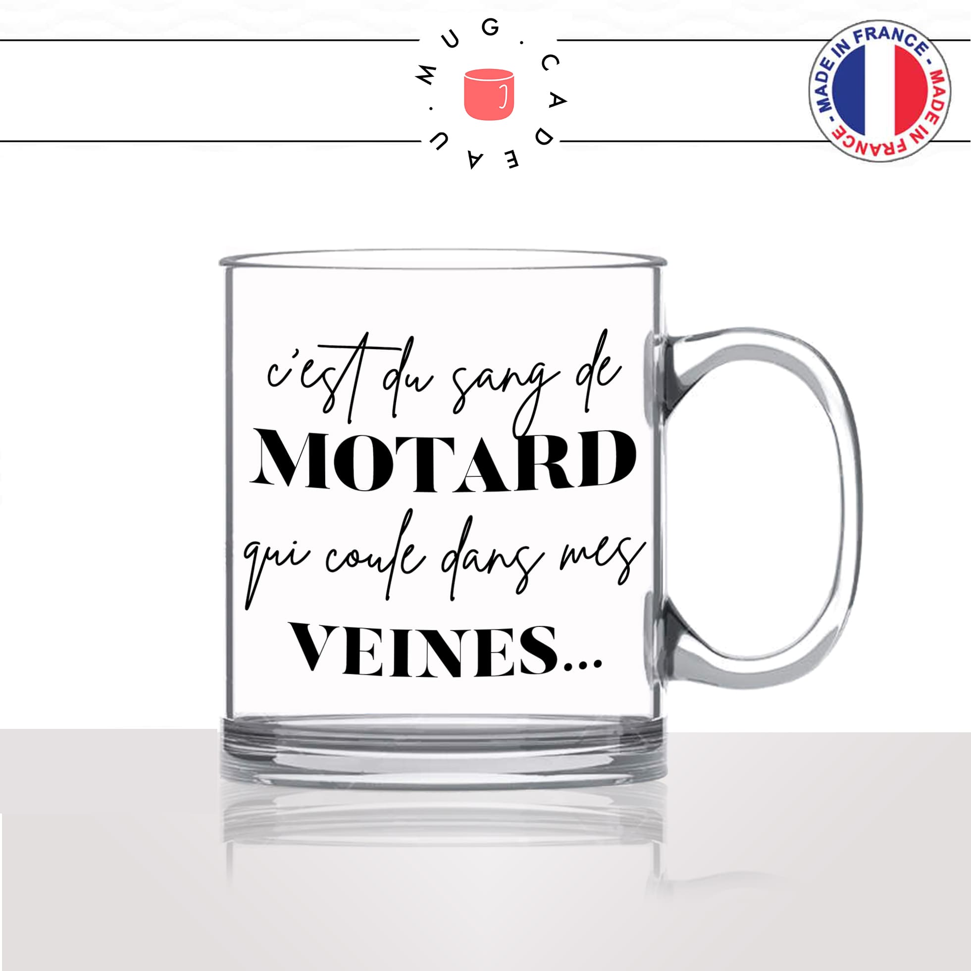 Mug Du Sang de Motard Dans Les Veines - Hommes - Mug-Cadeau