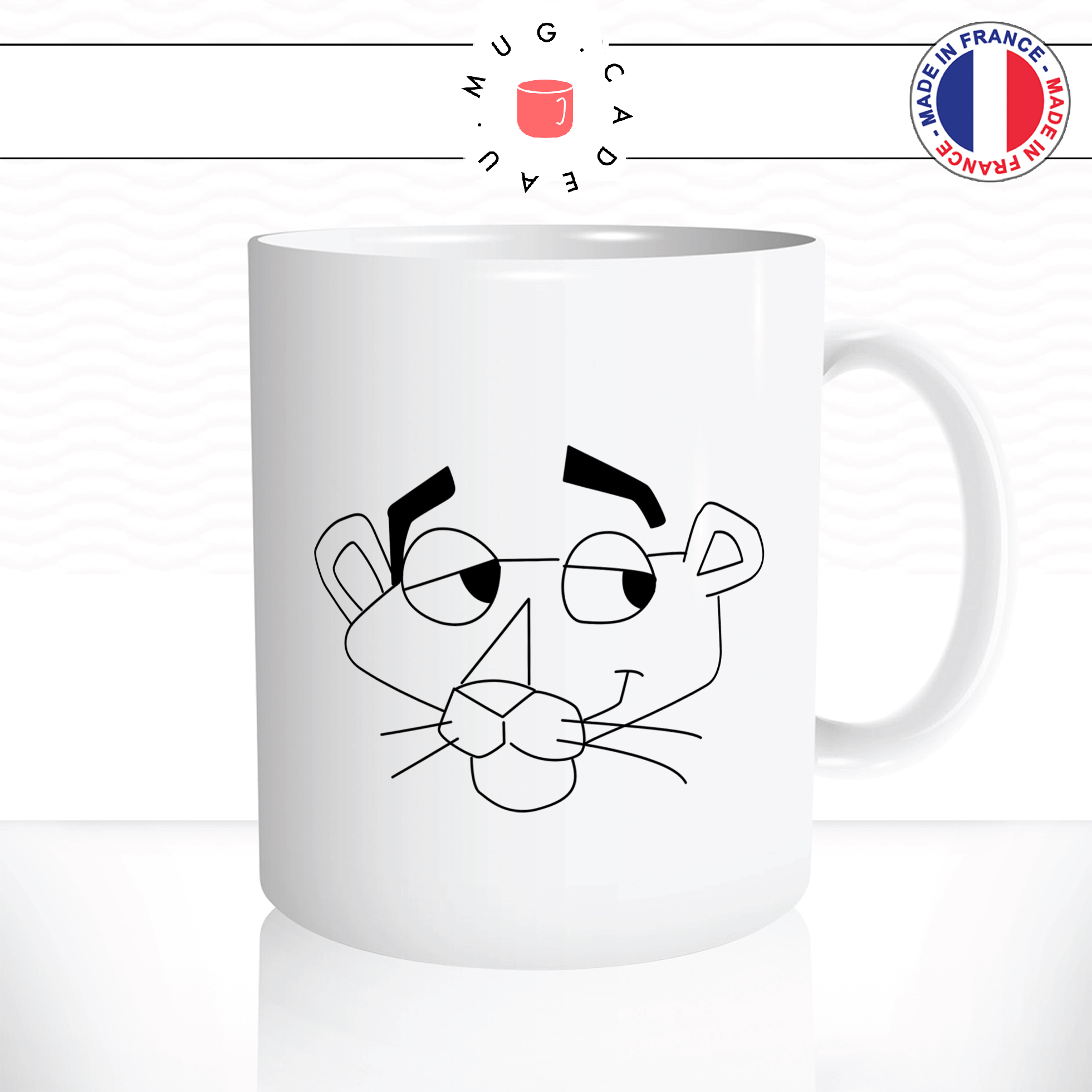 mug-tasse-ref37-dessin-anime-panthere-rose-noir-blanc-tete-simple-cafe-the-mugs-tasses-personnalise-anse-droite